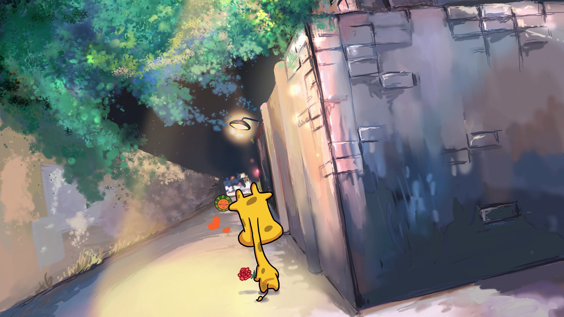 迷雾中的但丁 长颈鹿