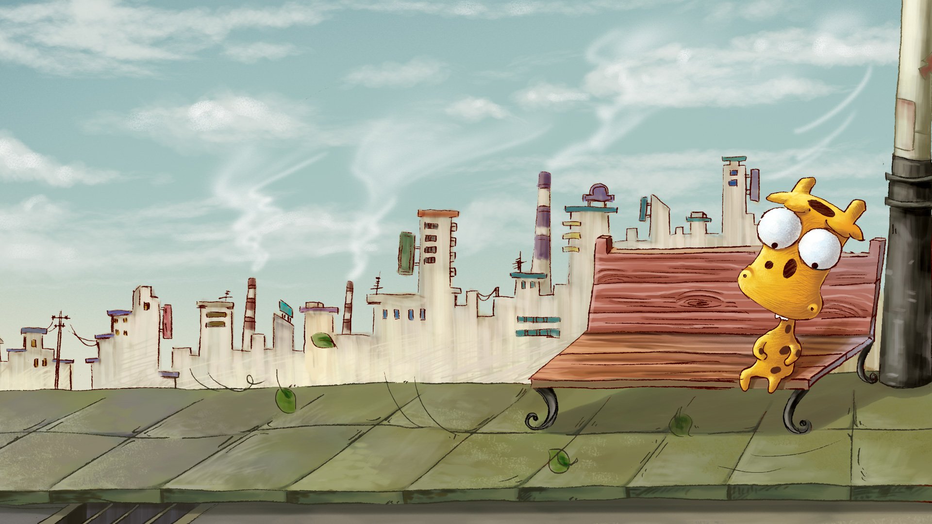 迷雾中的但丁 长颈鹿