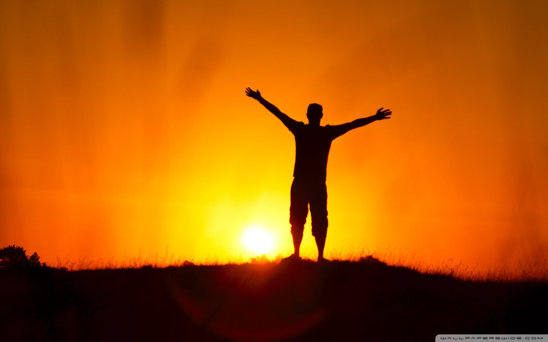 小清新 唯美 青春 美女 影子 夕阳 背影