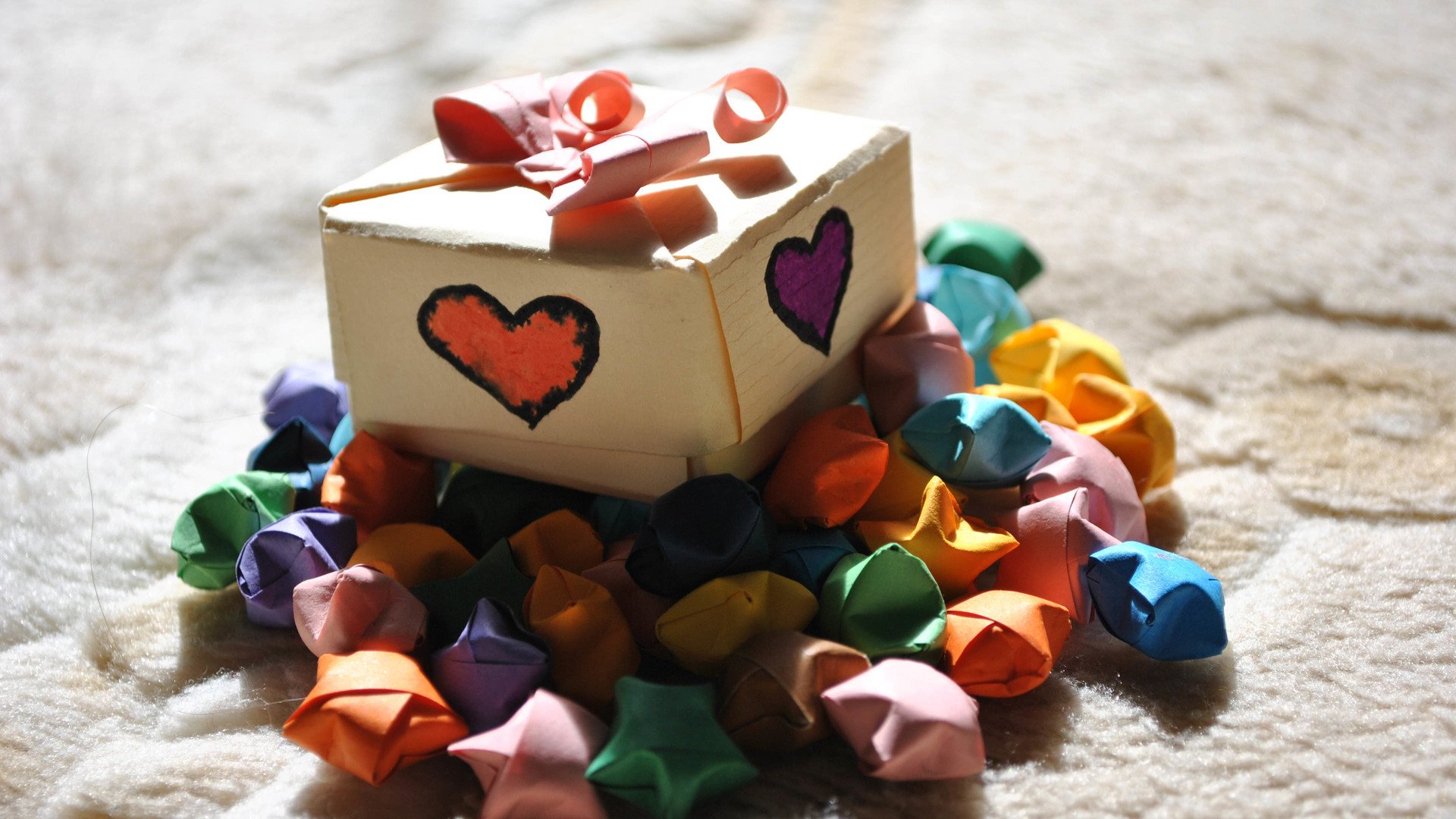 小清新 唯美 折纸 愿望 心愿 星星