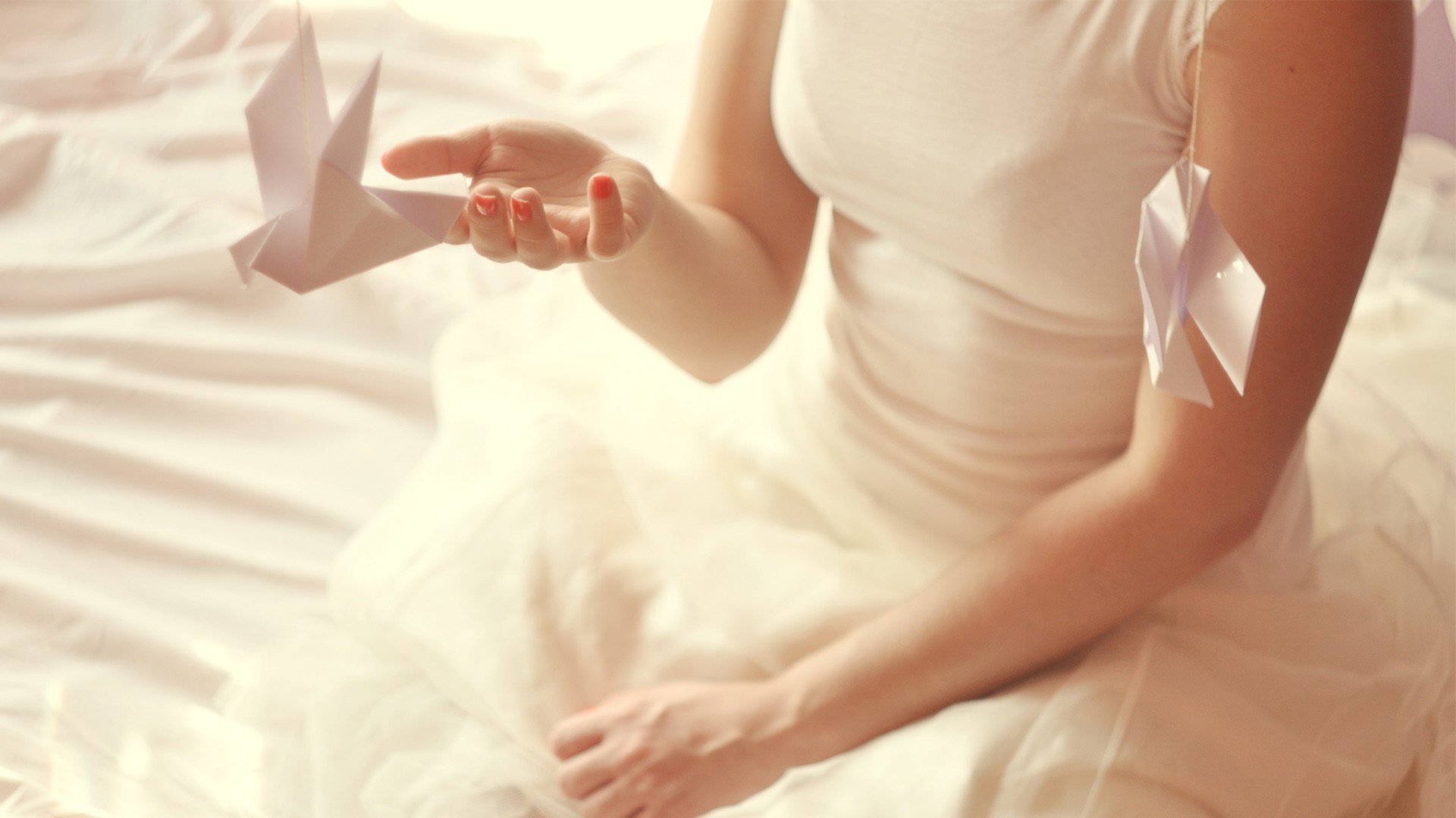 小清新 唯美 折纸 愿望 心愿 千纸鹤