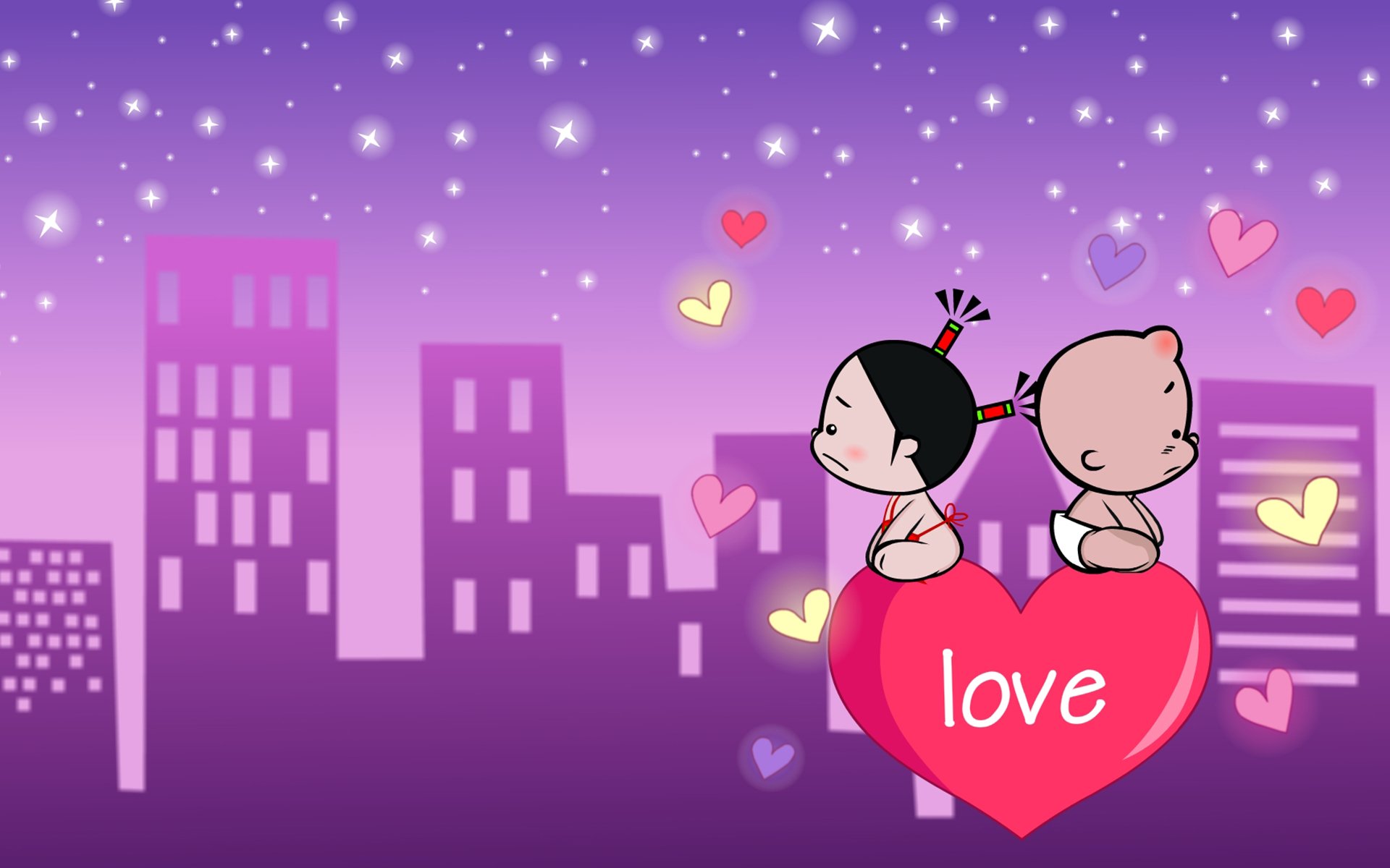 七夕 情人节 情侣 爱情 小破孩