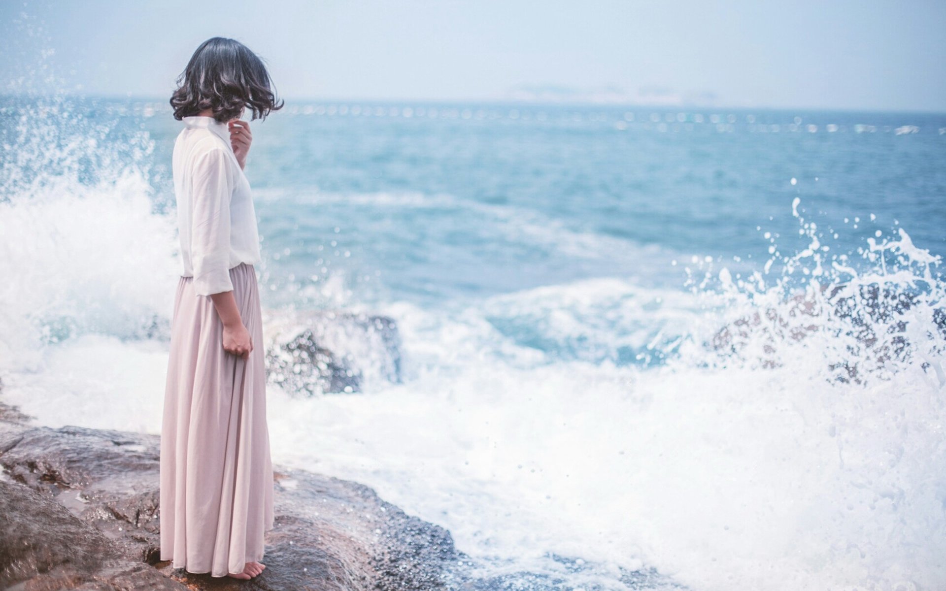 美女 清纯 青春 小清新 温暖 安静 伤感