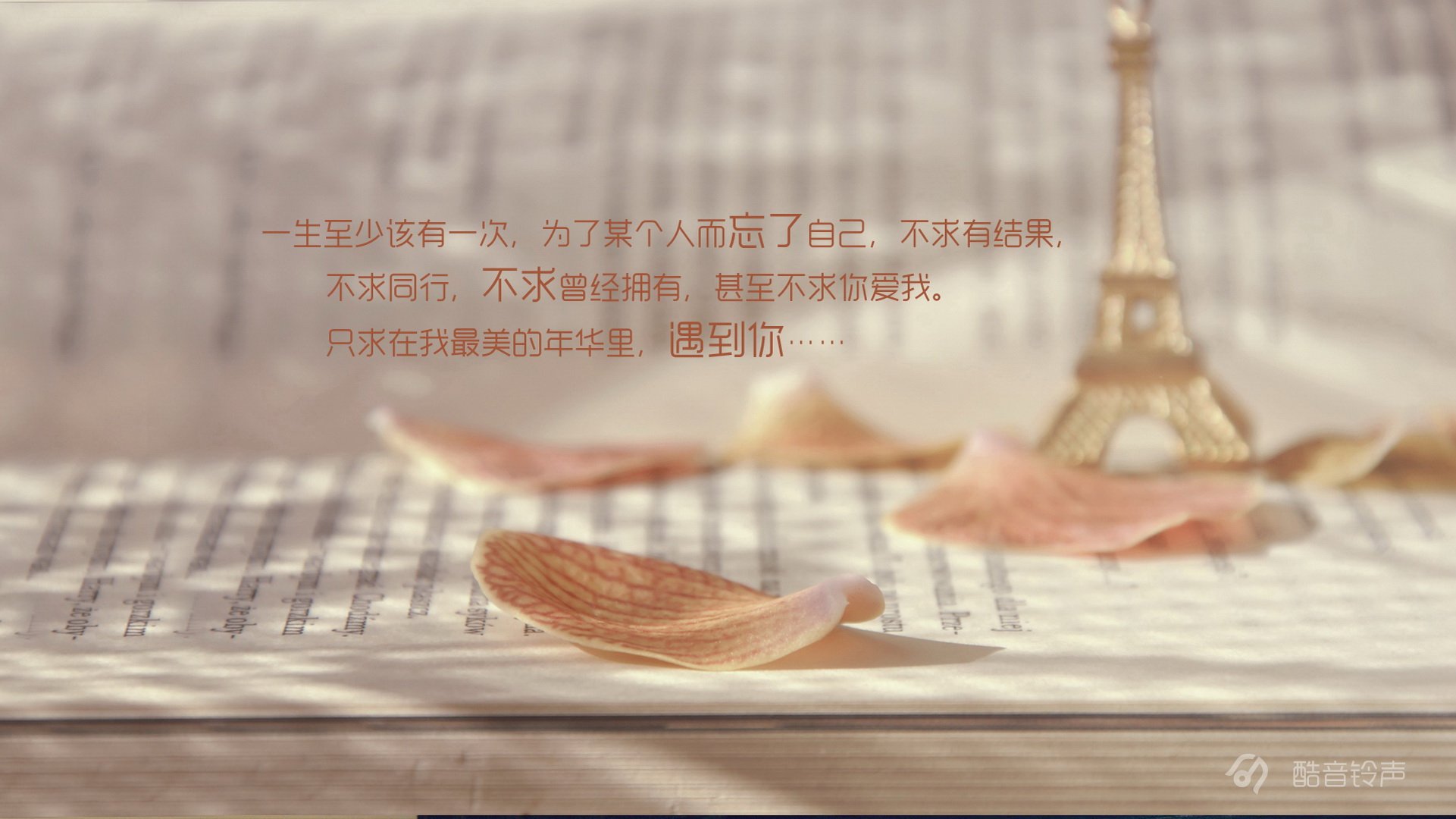 小清新 温暖 干净 安静 唯美 静物 物语 时光 恋生活 文字 @酷音铃声