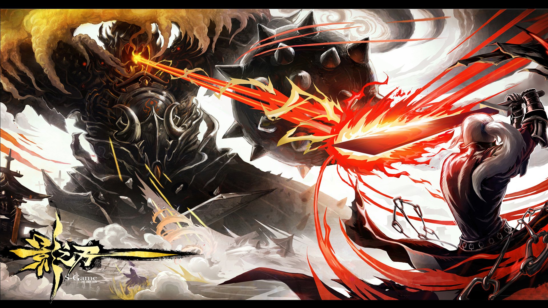 格斗 影之刃 街机 中国风 动作 水墨 游戏 手游