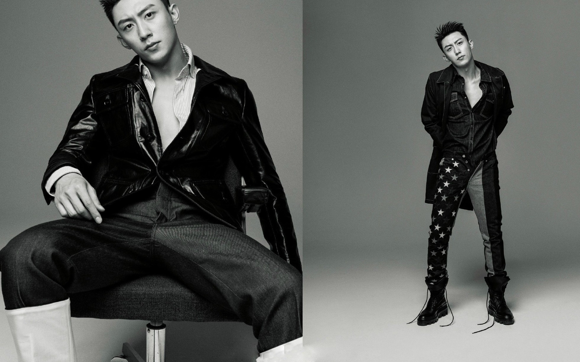 黄景瑜 黑白写真