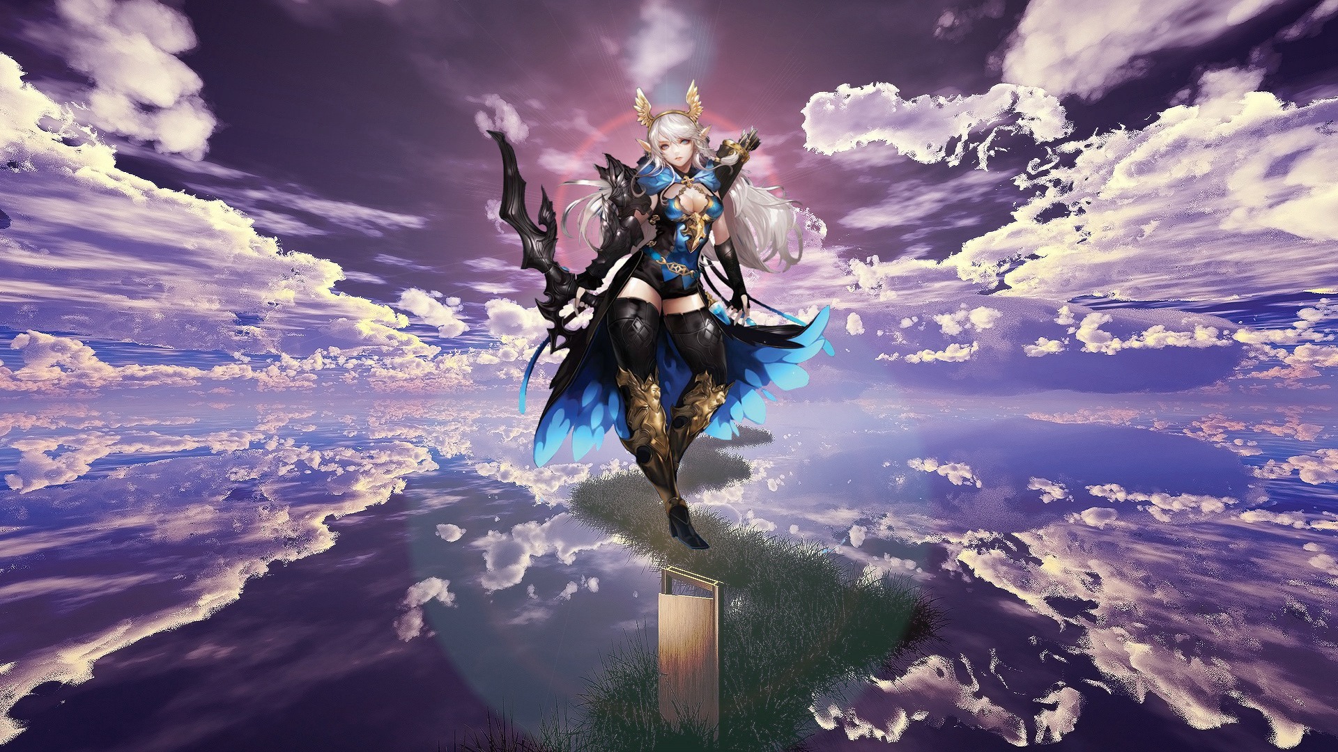 动漫 卡通 女弓箭手