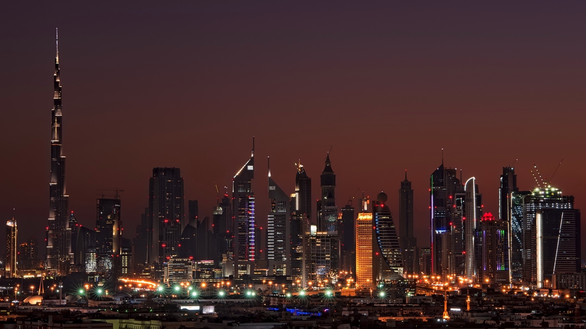 风景 城市夜景 灯光 建筑