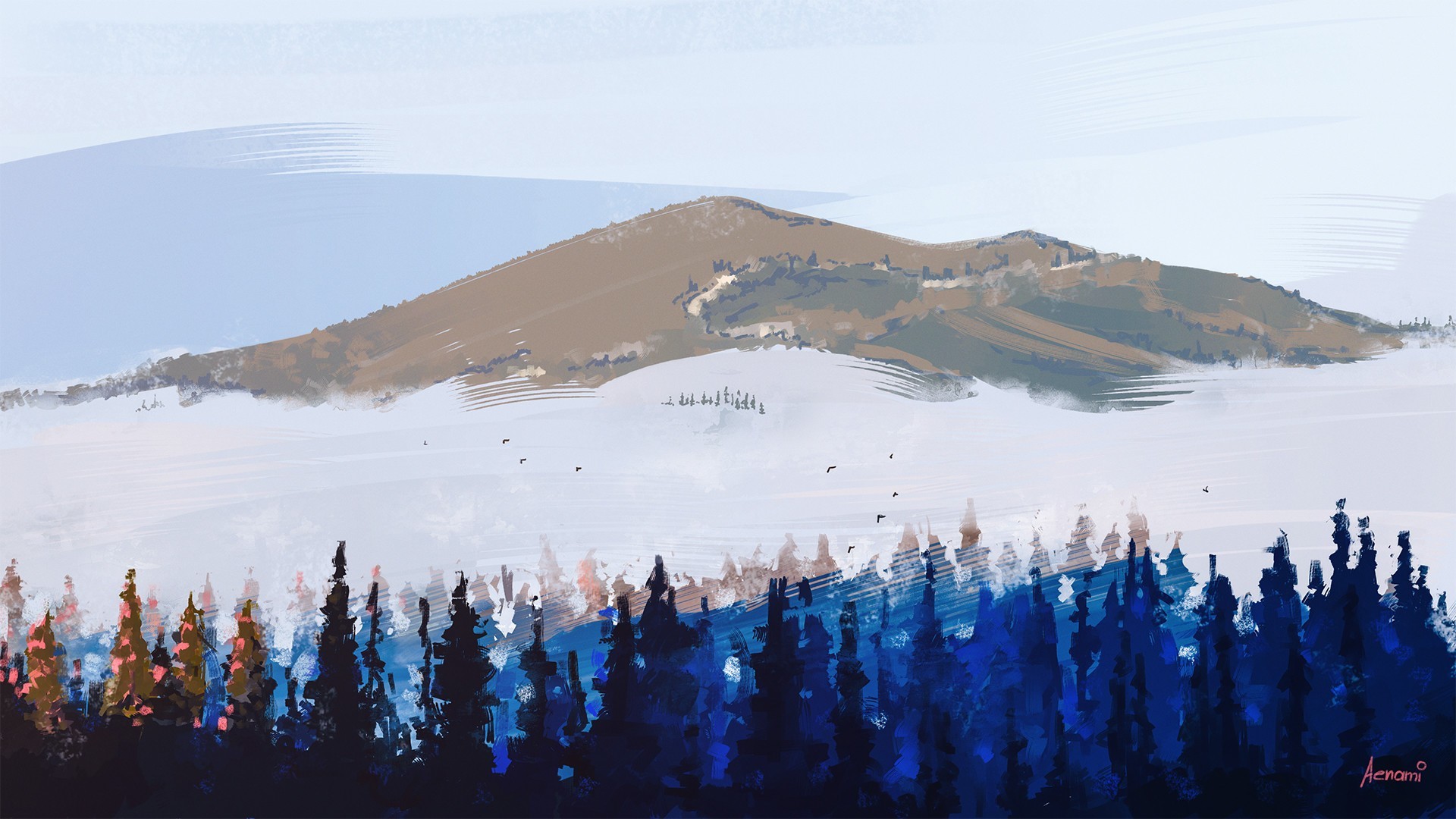 炫酷时尚 插画 乌克兰画师Alena Aenami 风景绘画