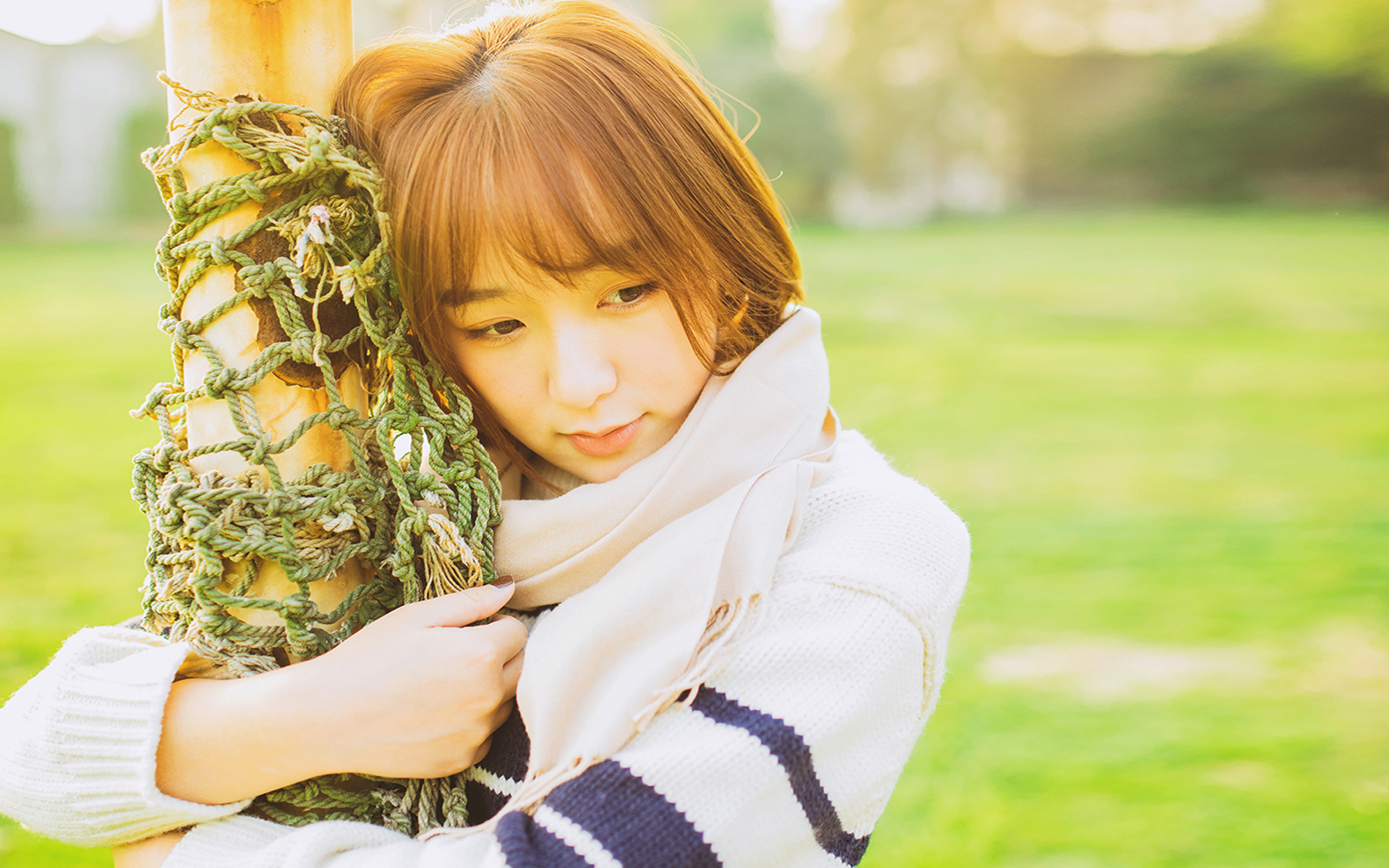 清纯 文艺 阳光 冬日 唯美 短发 治愈