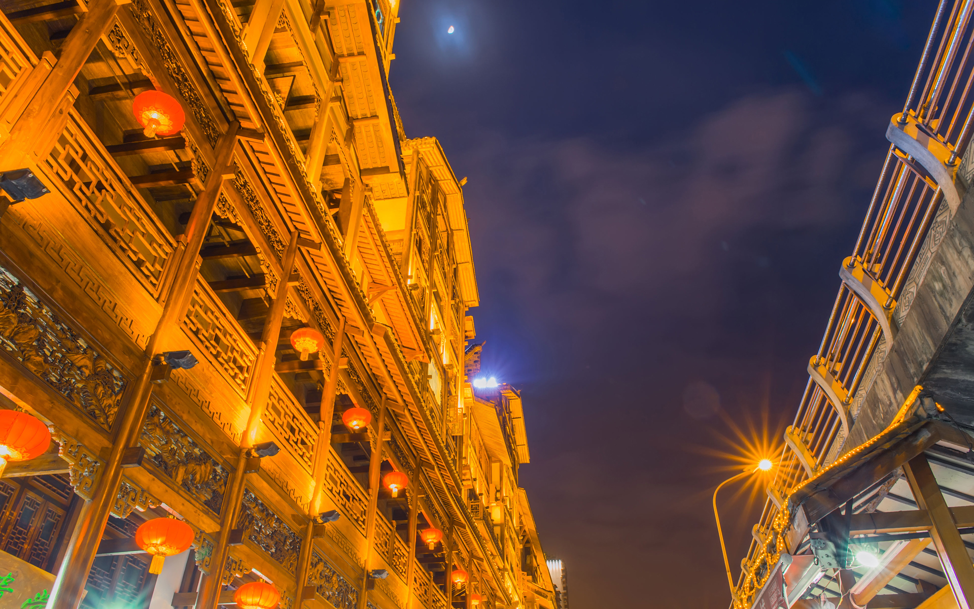 风景 城市夜景 中国 重庆 洪崖洞 建筑