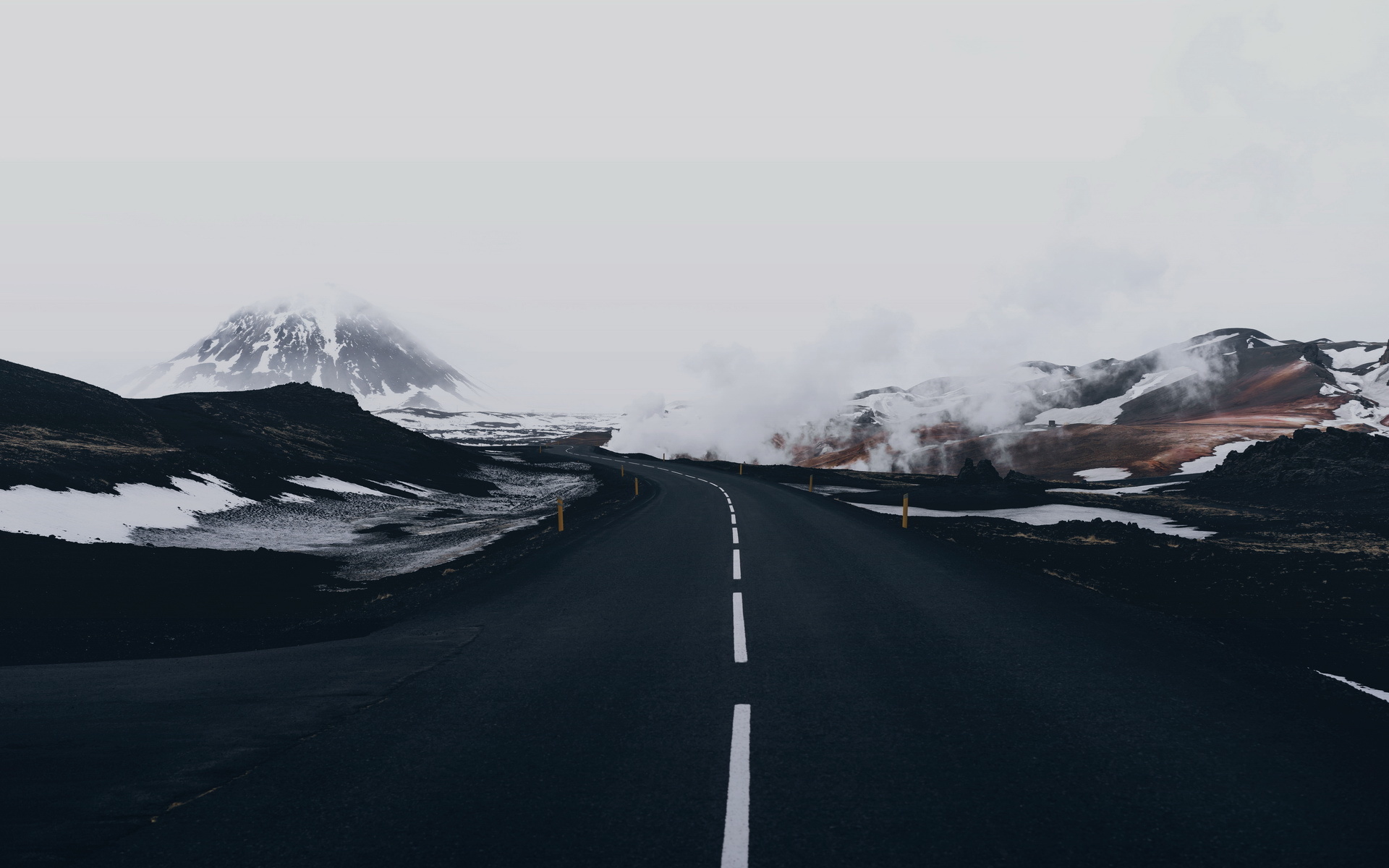 风景 公路 雪山 高原
