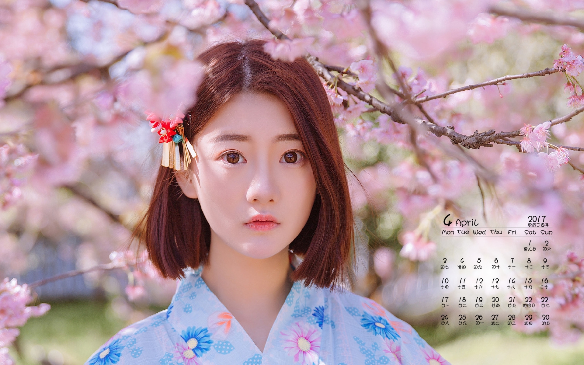2017年4月 樱花和服美女