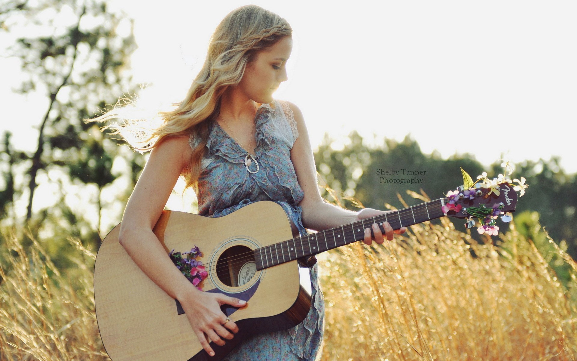 美女 吉他女孩 文艺范 非主流