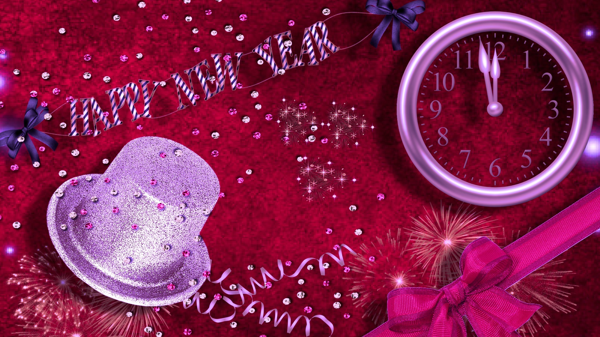 2017 新年快乐 时钟