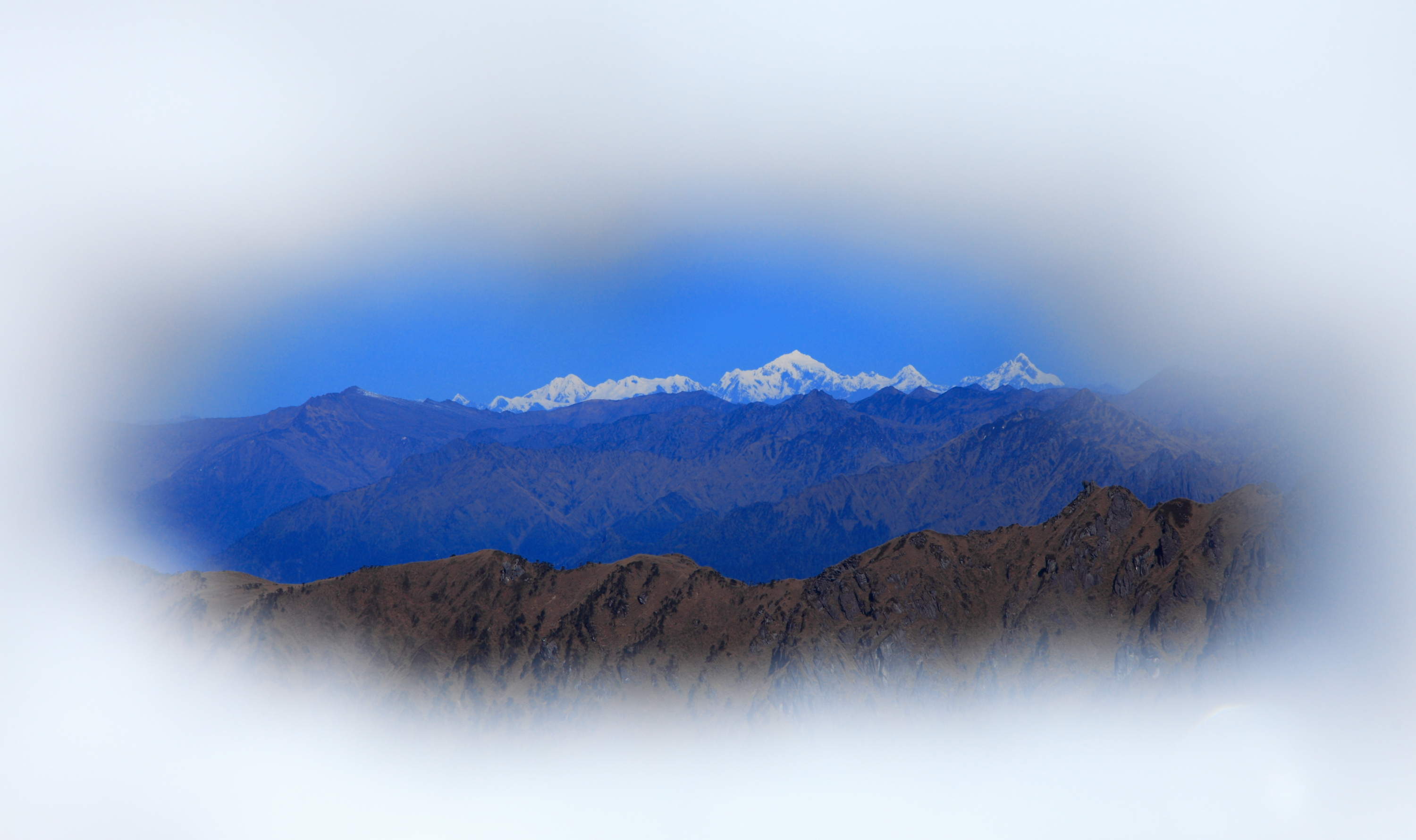 风景 云南 雪山 远眺