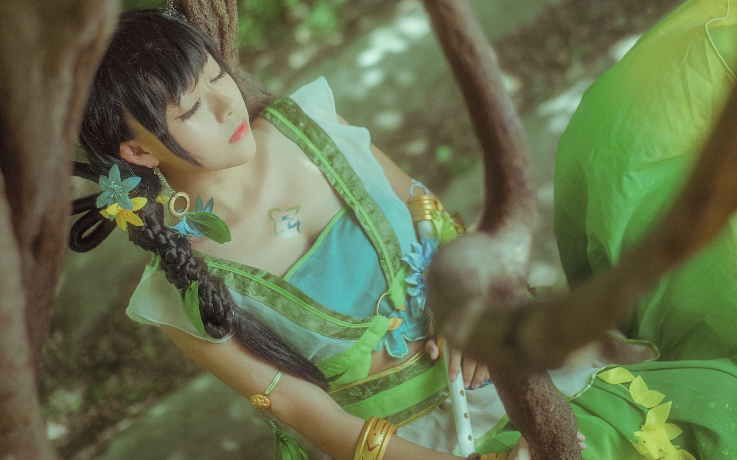 唯美cos  青衣  安静 熟睡