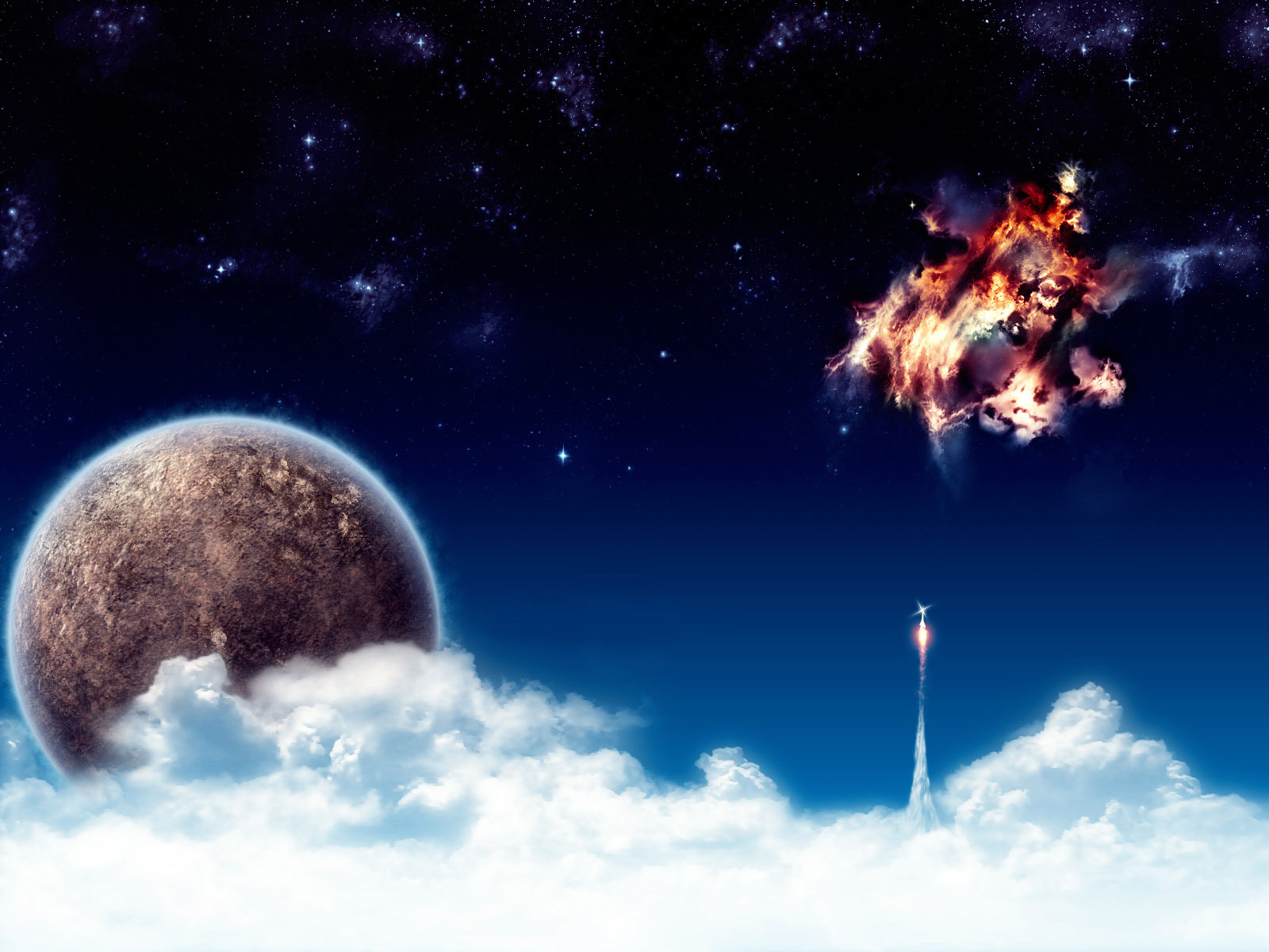 太空 星球 梦幻