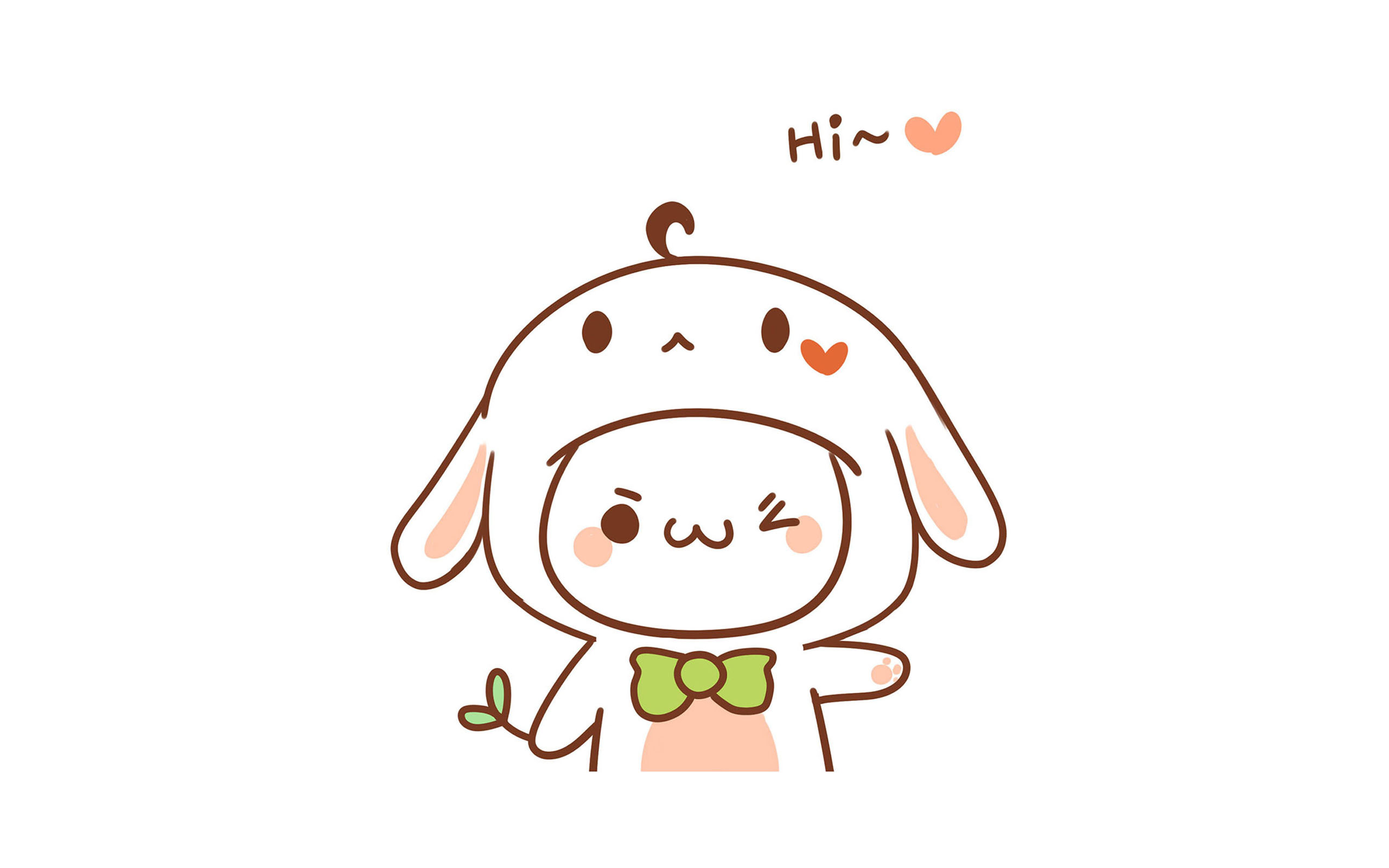 卡通人物 长草颜团子 白色