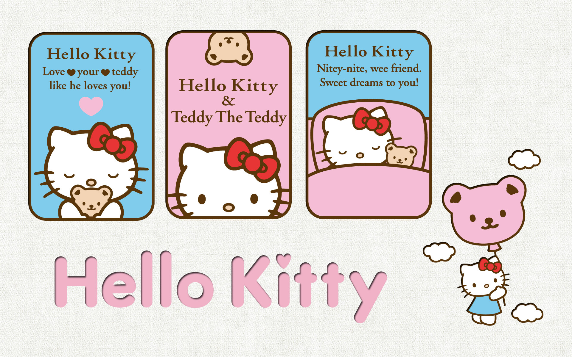 Hello Kitty 可爱 卡通 宽屏