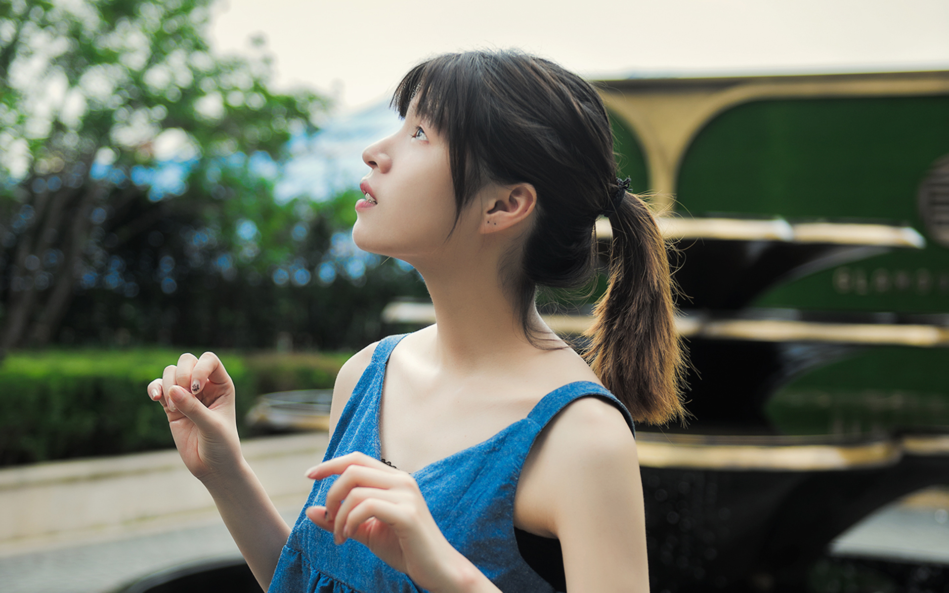 清纯  文静可爱少女唯美