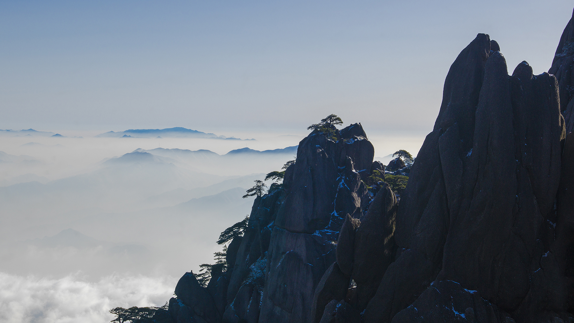 风景 旅游胜地 黄山 山峰 山川
