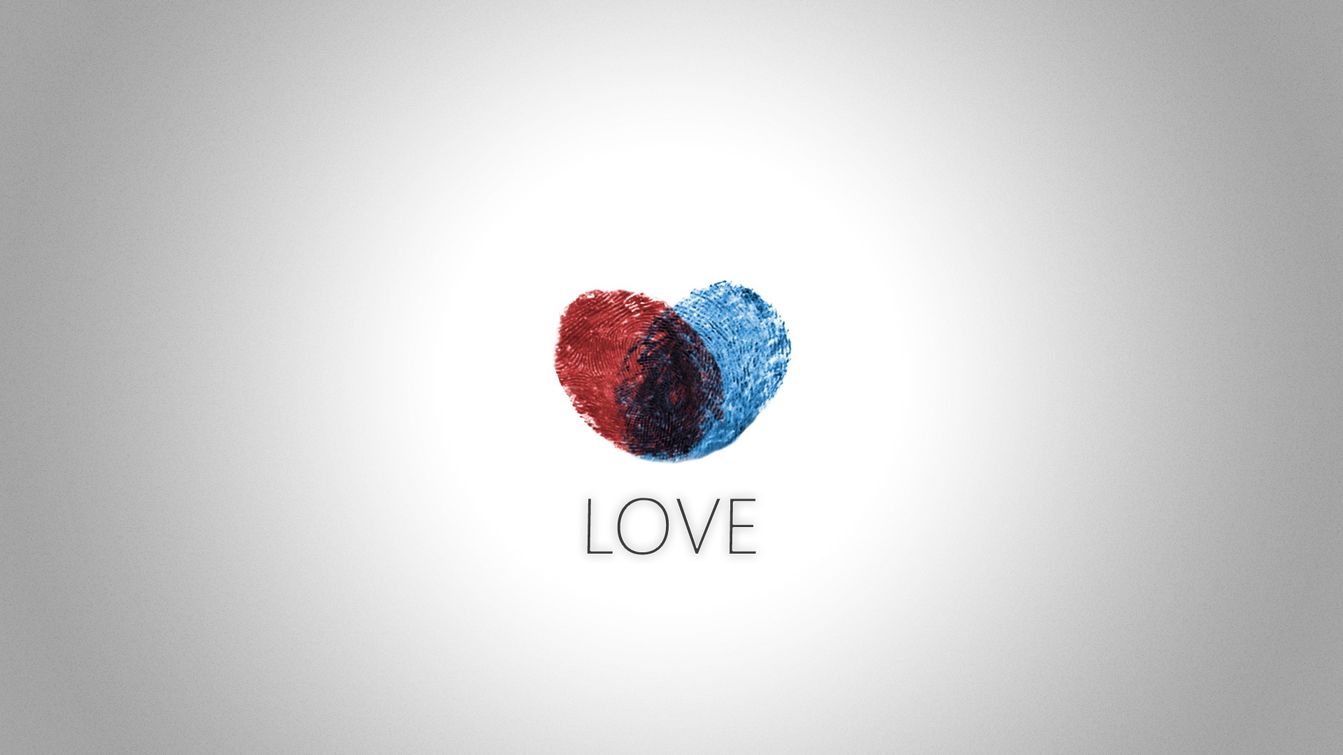 心动创意 爱心 指纹