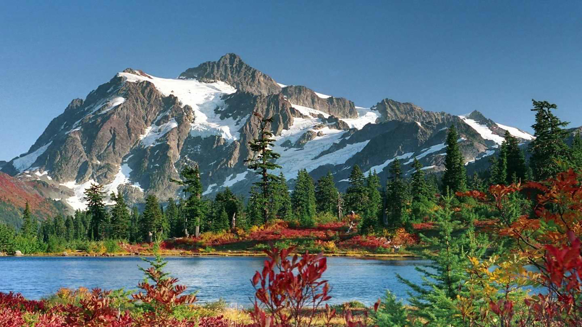 蓝天白云   山川湖泊风景