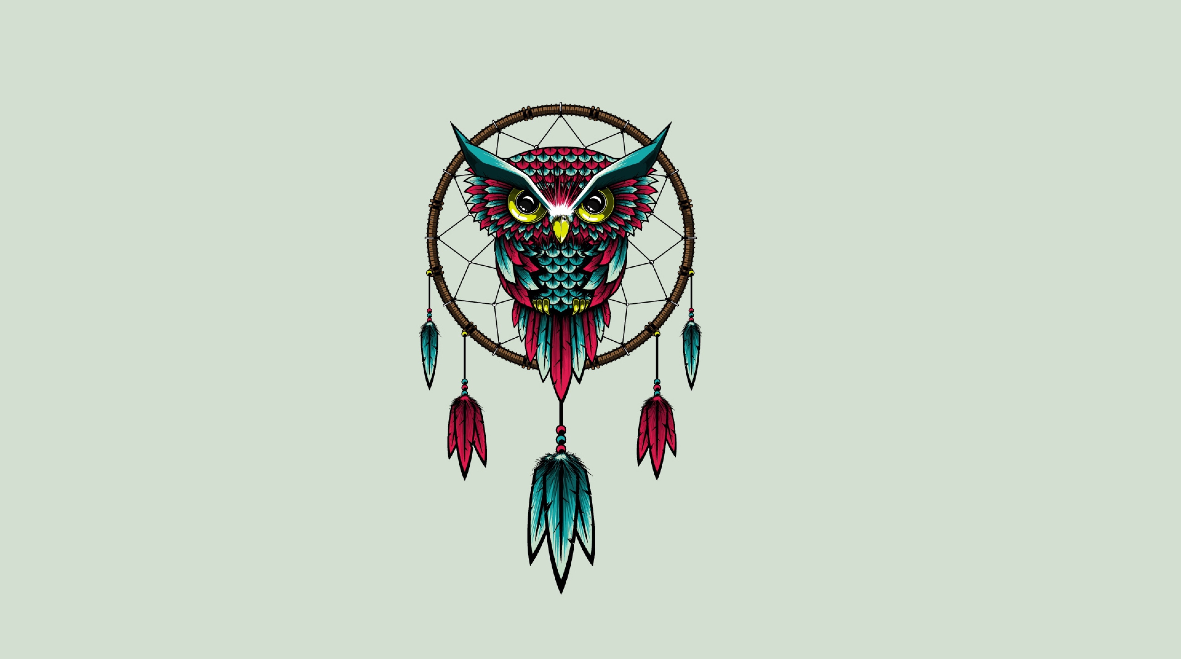 手绘 卡通 猫头鹰