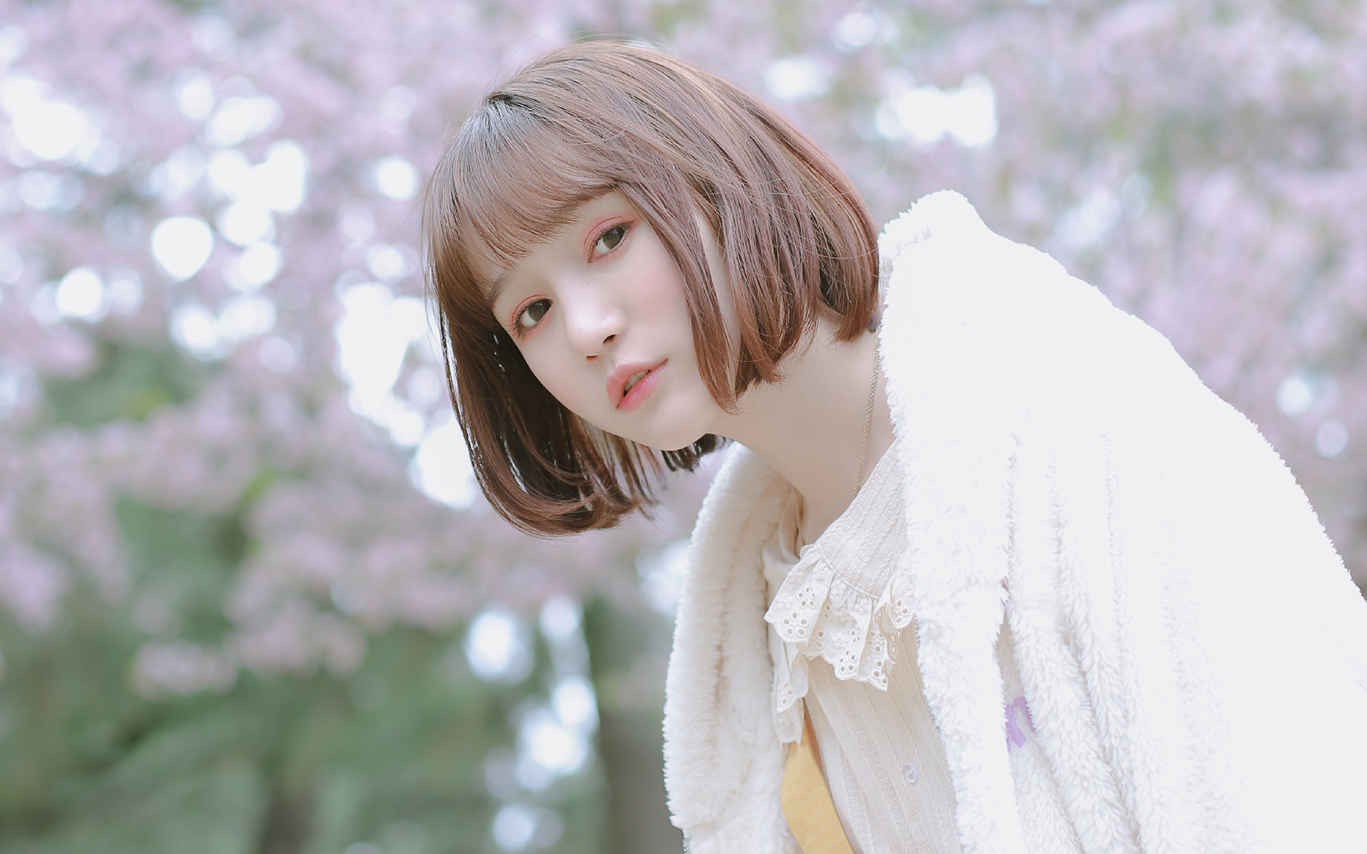 清纯  治愈系妹纸  可爱  短发  唯美