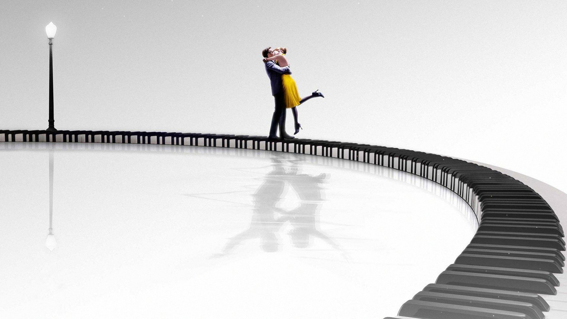 唯美温馨 情侣 亲吻 琴键