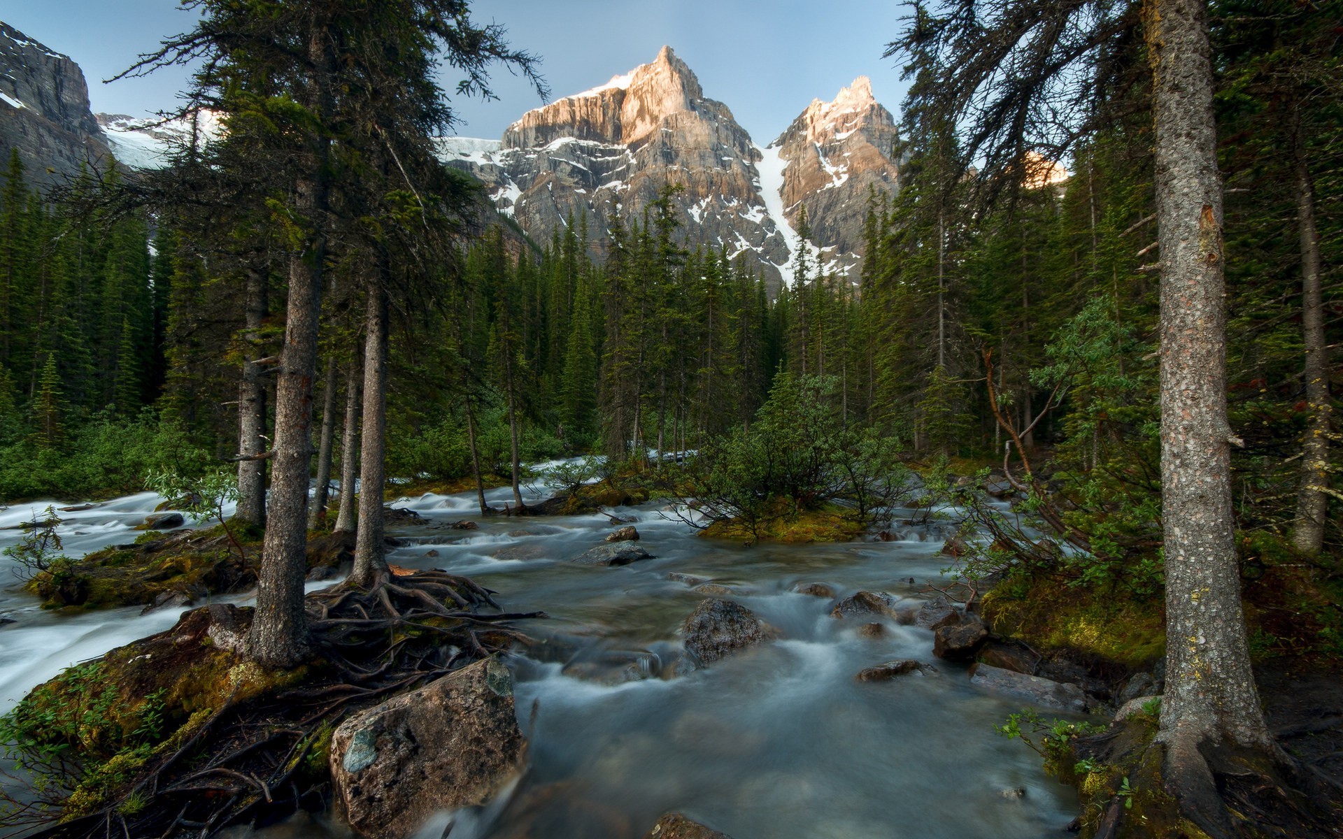 风景  自然风景  加拿大   班夫  美丽壮观  宽屏