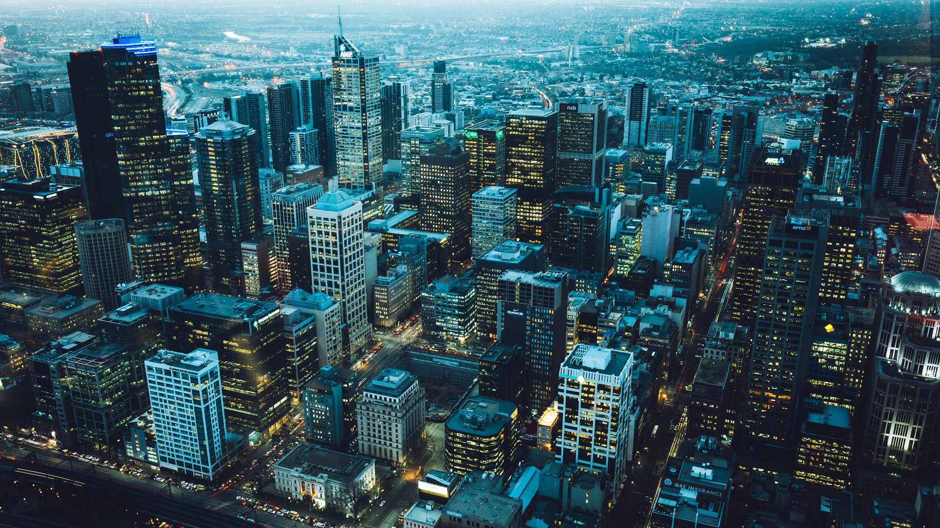 城市夜景 纽约 曼哈顿