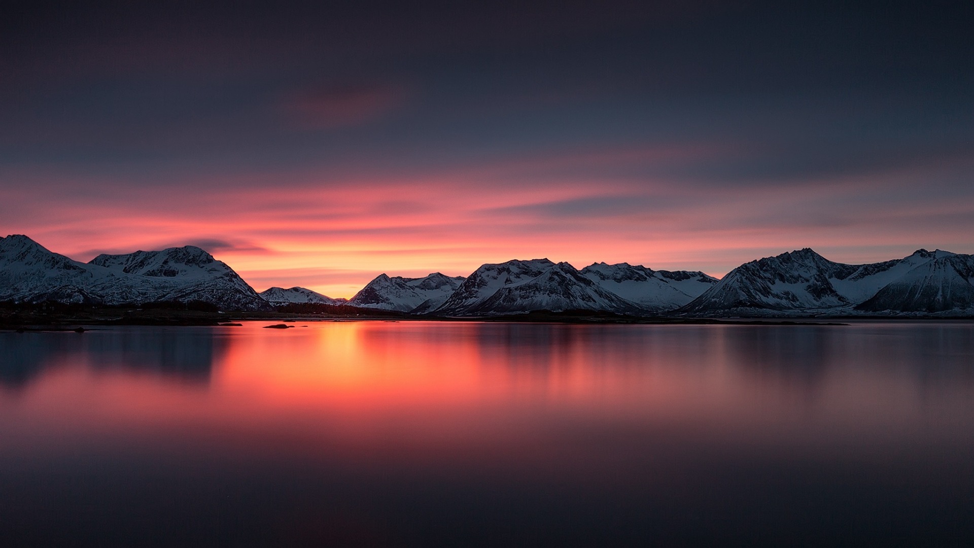 风景 落日余晖 夕阳