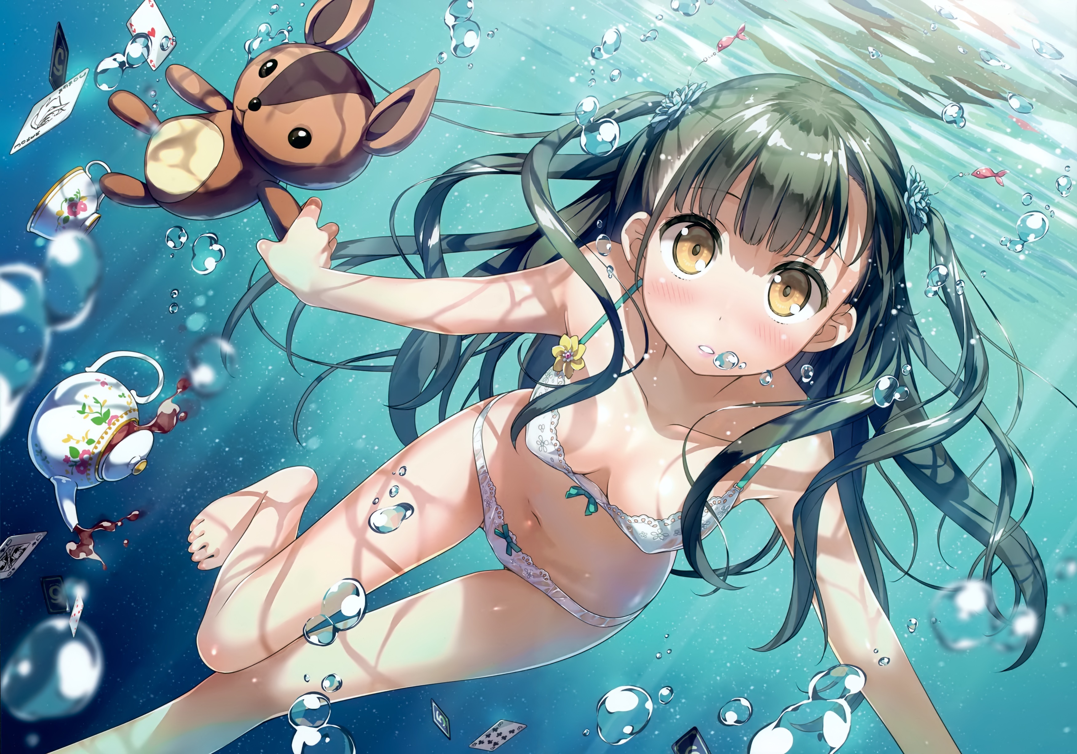 泳装 二次元 可爱 小熊