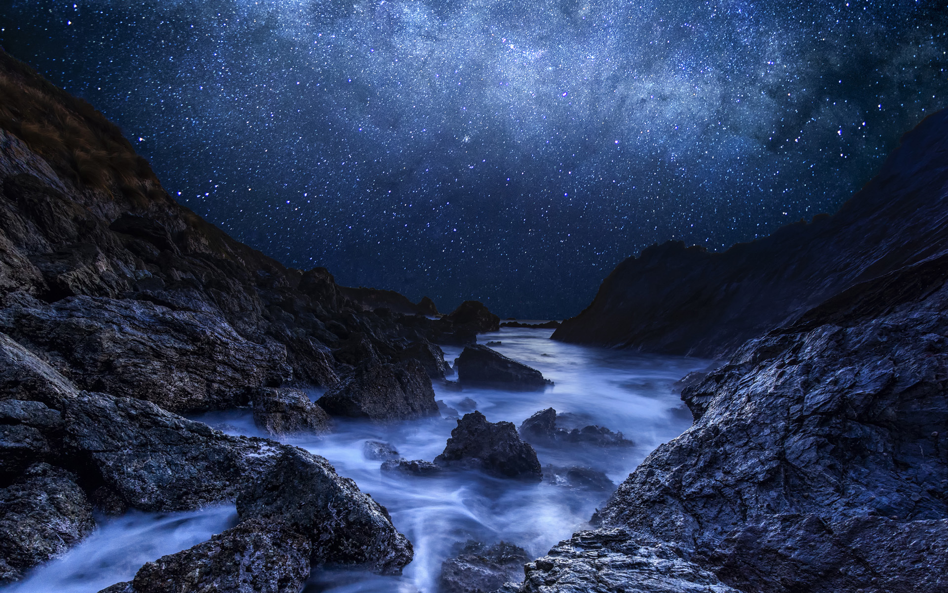 夜空 美景 星光