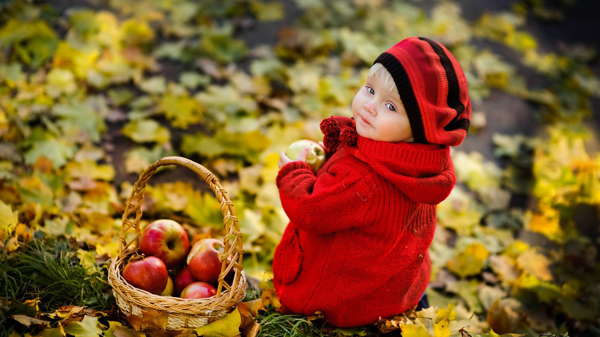 baby 可爱 宝宝 苹果