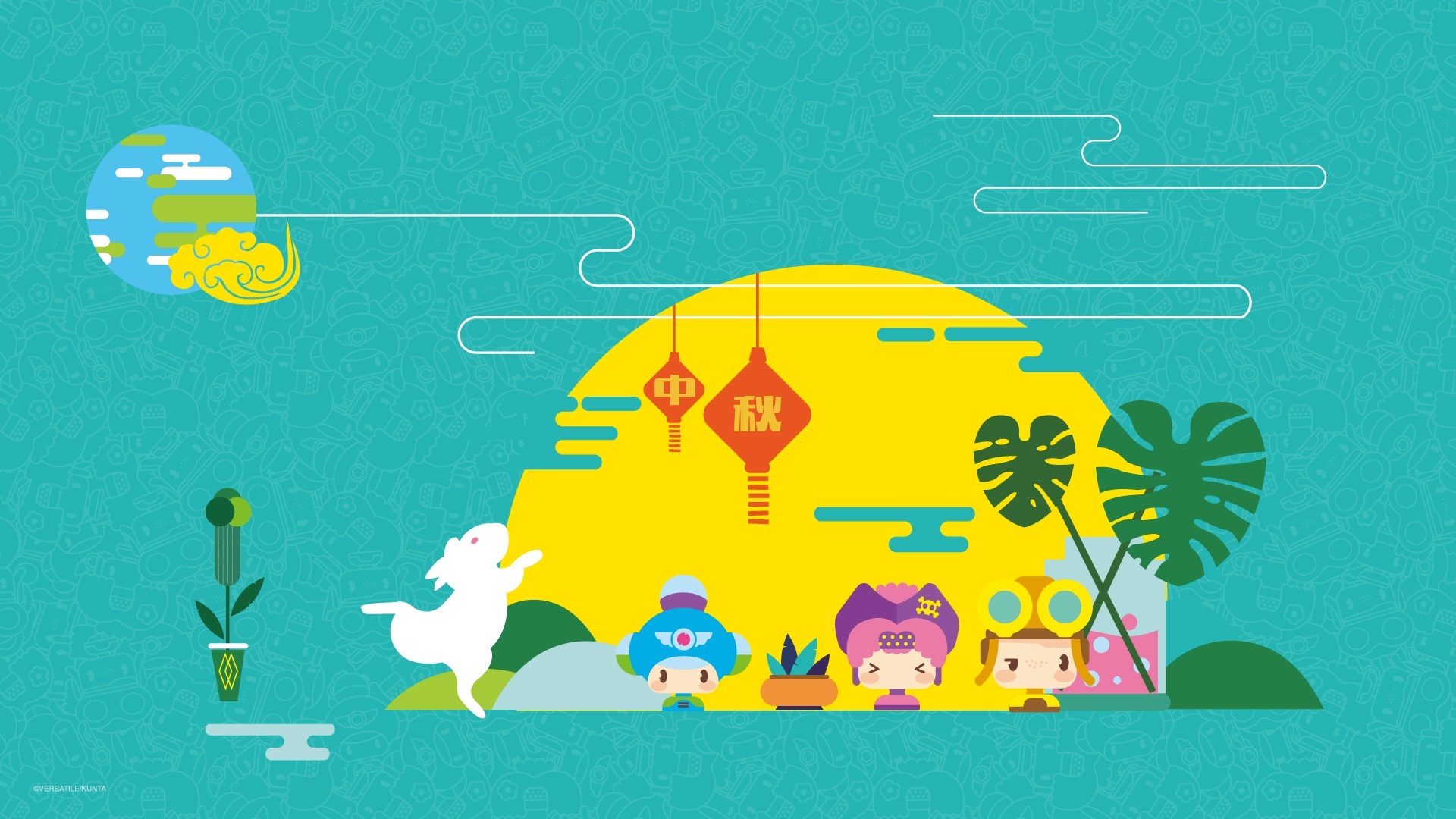 昆塔 中秋 动漫 月亮