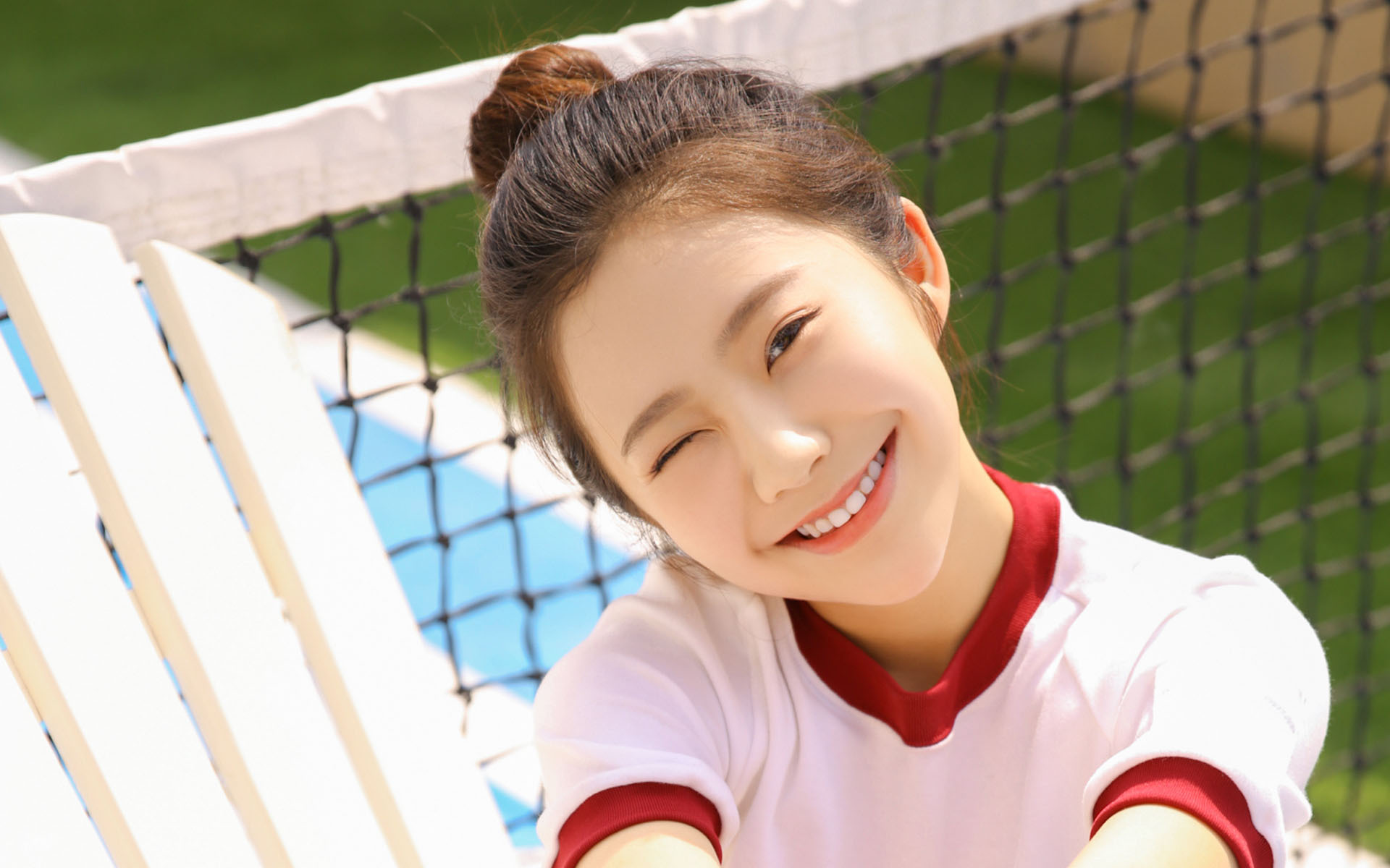 清纯  丸子头美女  学生妹  可爱