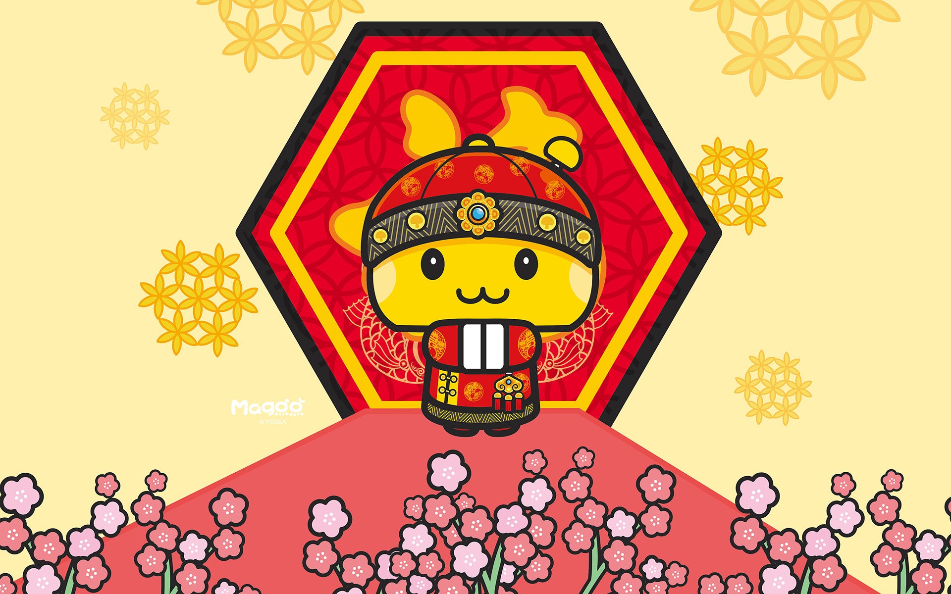 2017 新年快乐 蘑菇点点