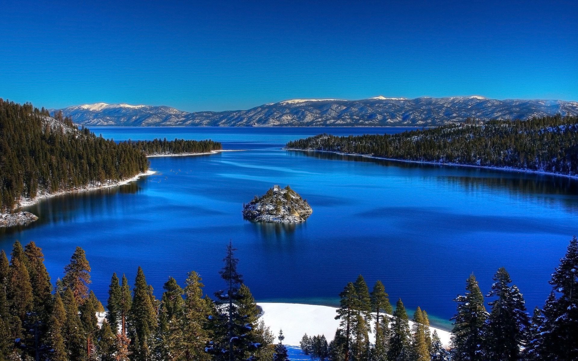 美国 太浩湖 Lake Tahoe 塔霍湖 风景 宽屏