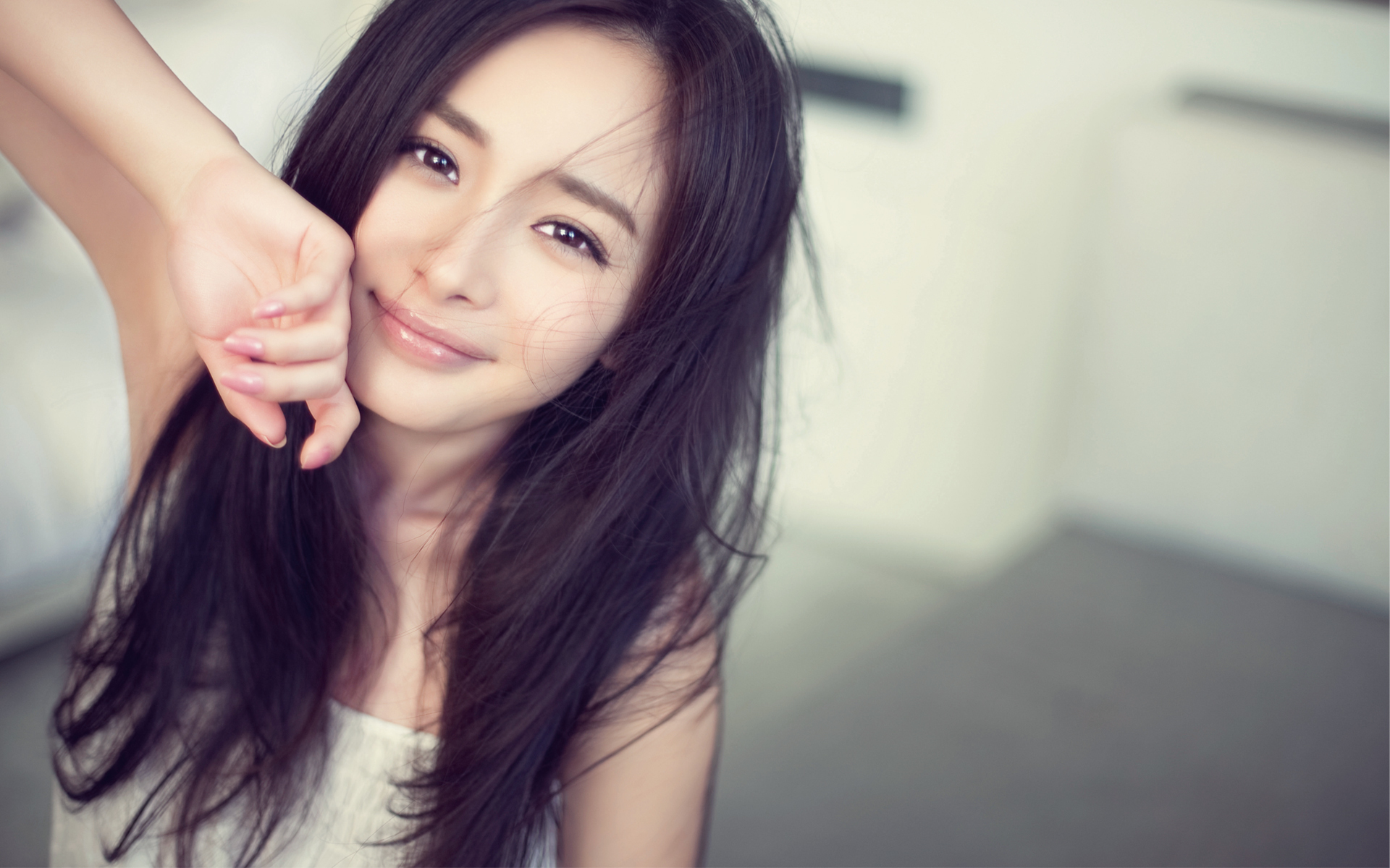 杨幂 微笑 甜美