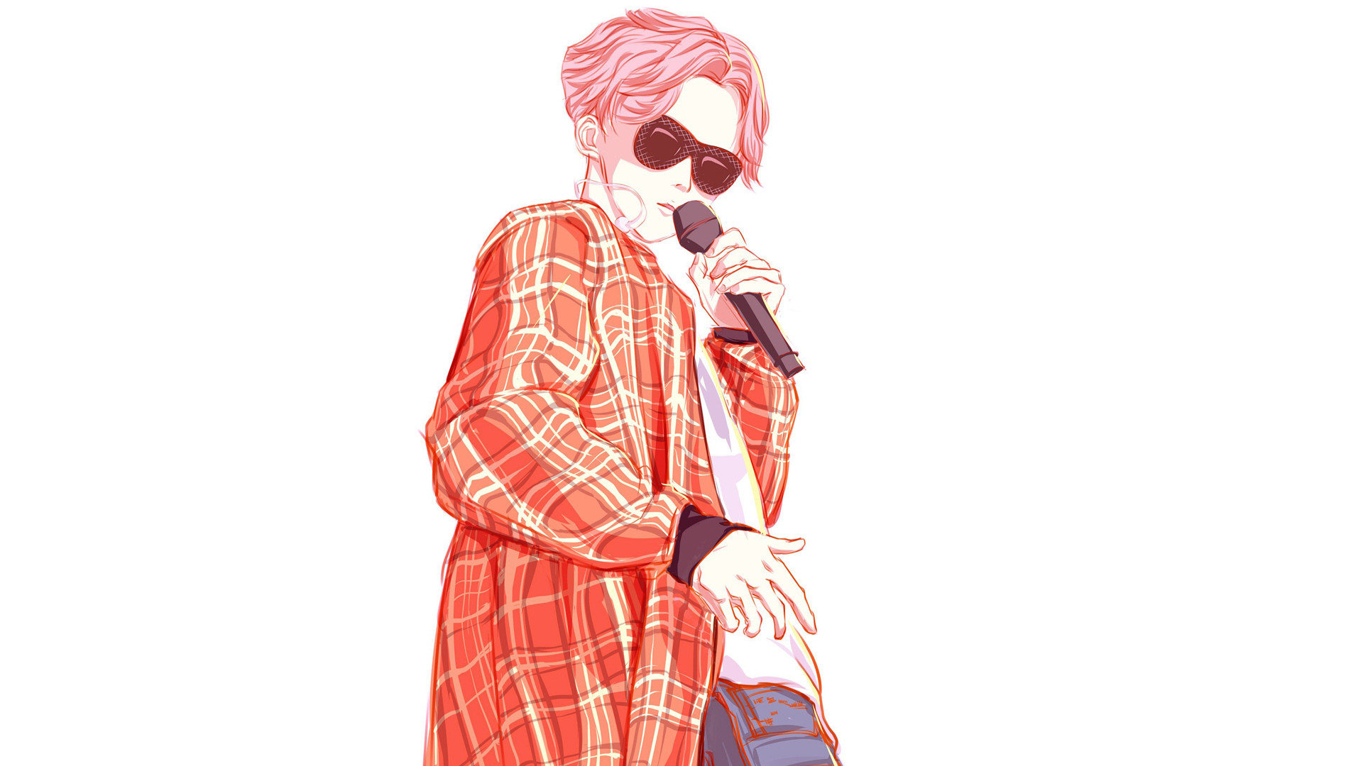 鹿晗 手绘 卡通