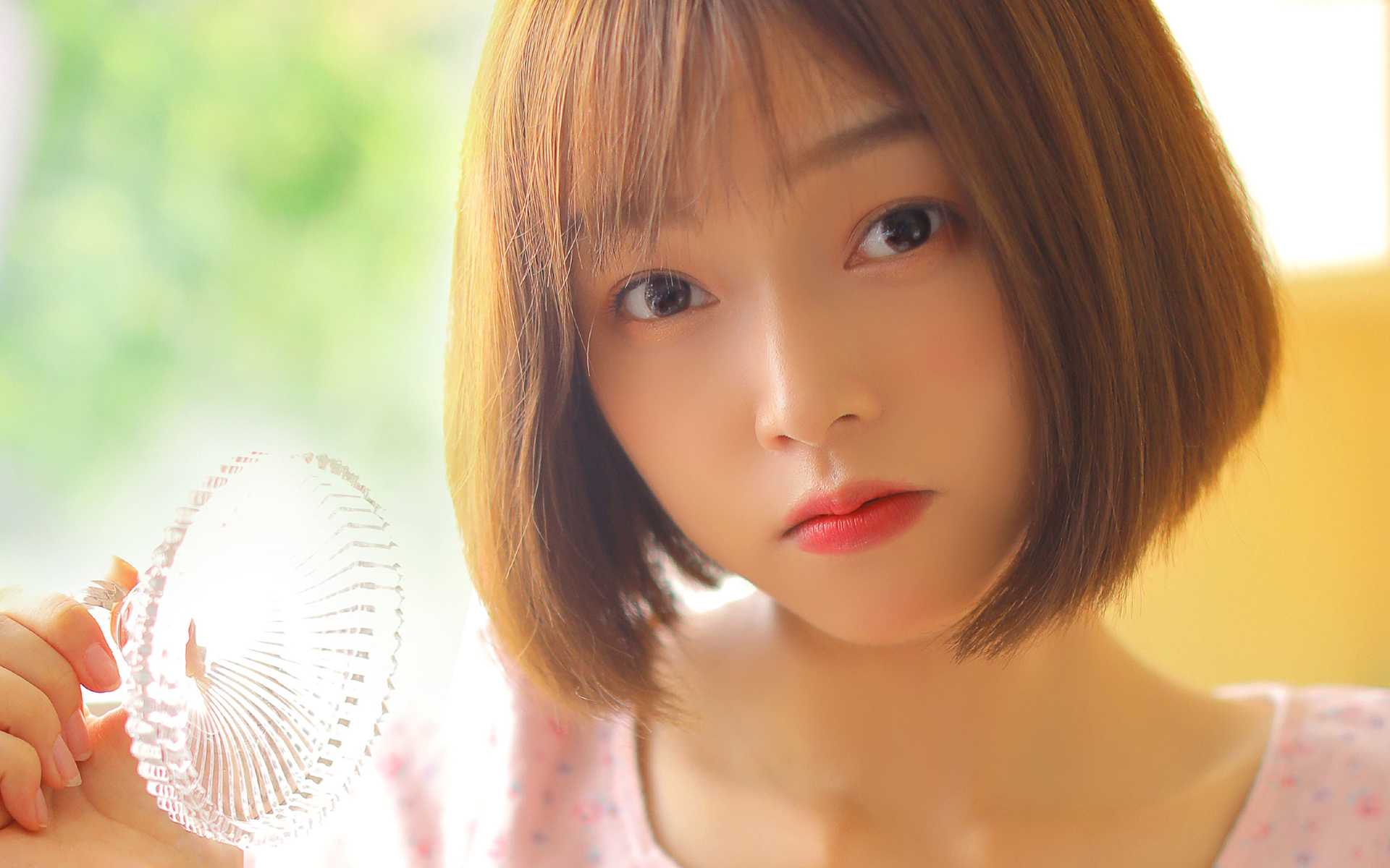 清纯  治愈系妹纸  可爱  短发  唯美