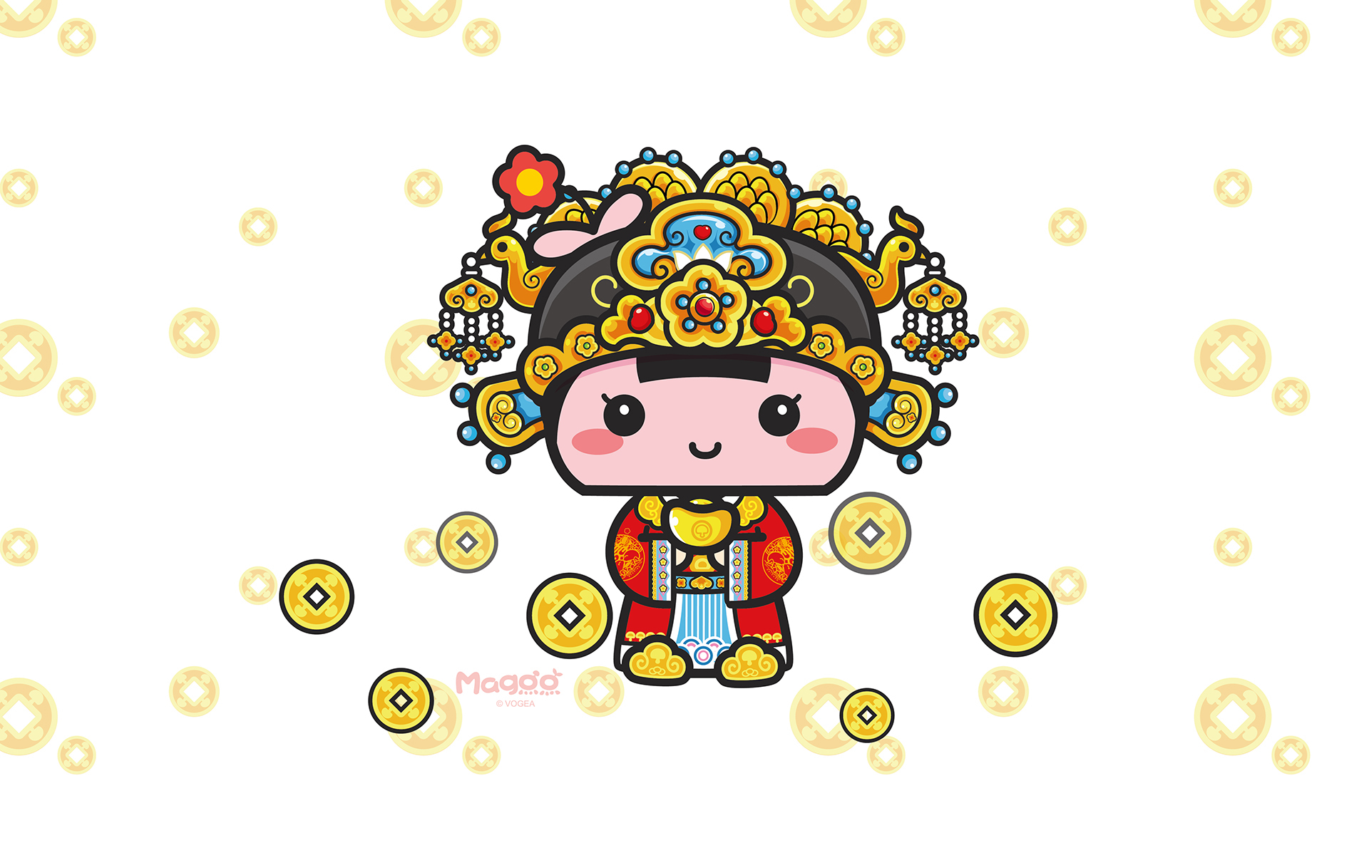 2017 新年快乐 蘑菇点点 春节