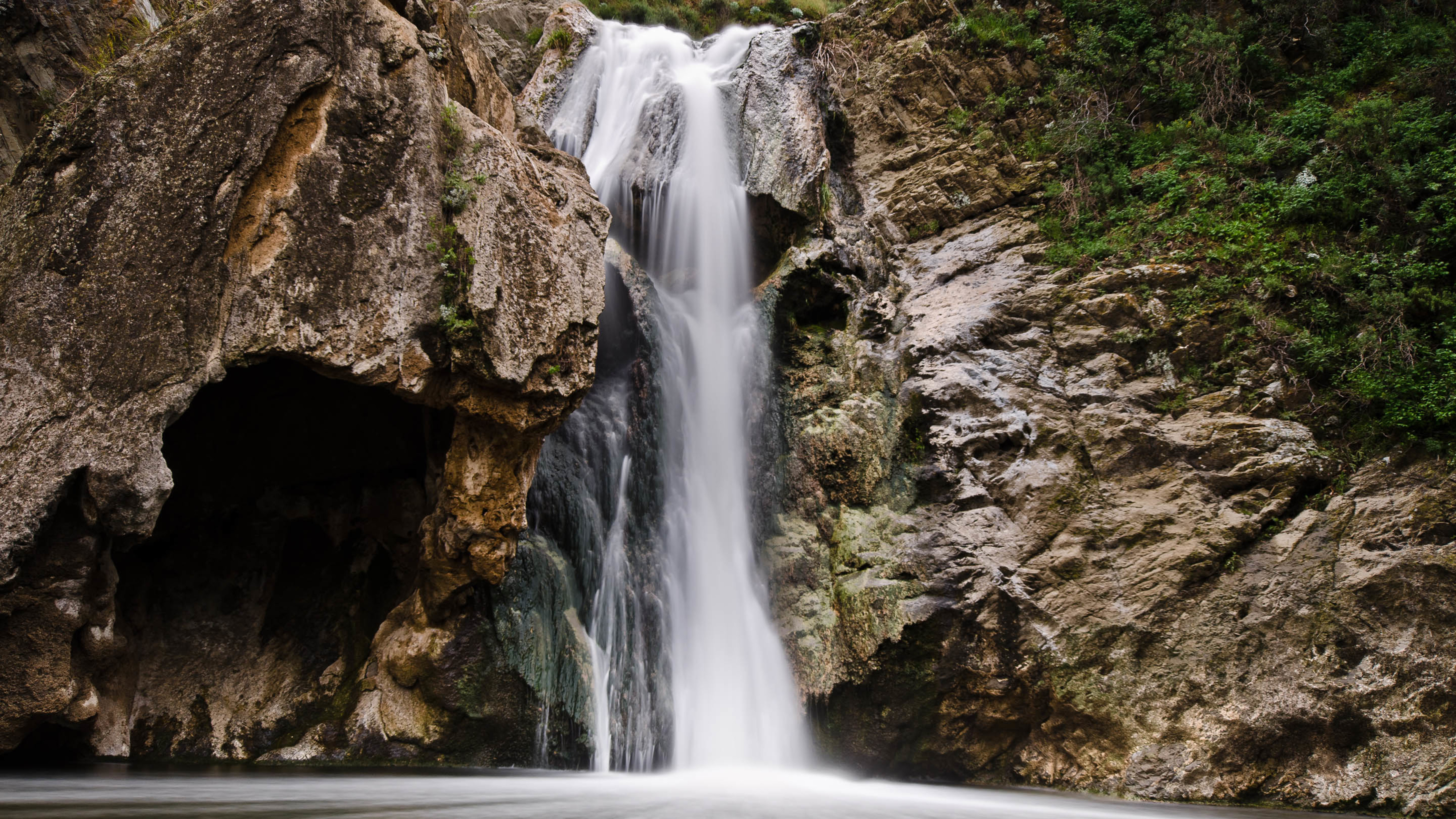 风景 瀑布 山涧