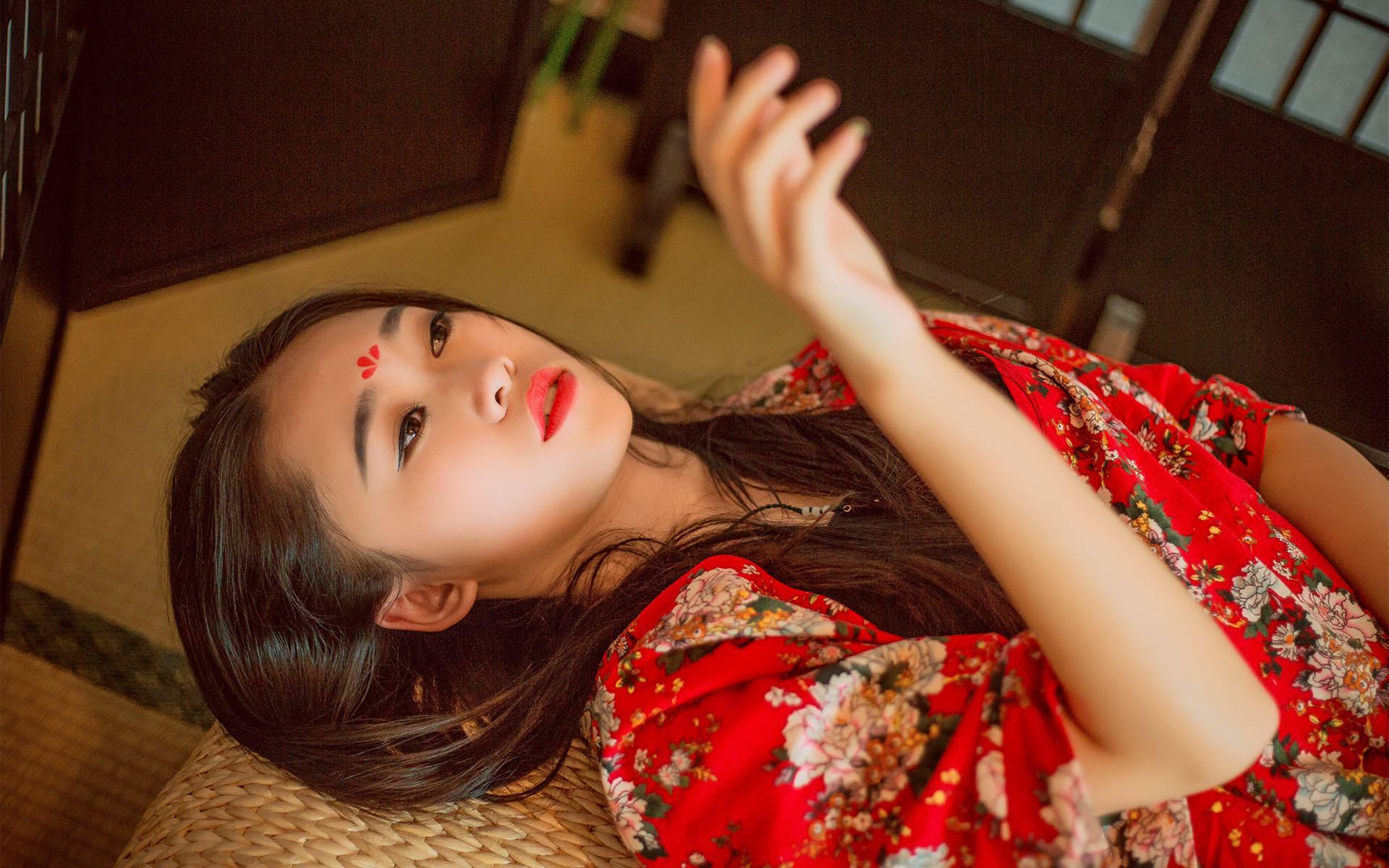 文艺古风 清纯 可爱 红色汉服