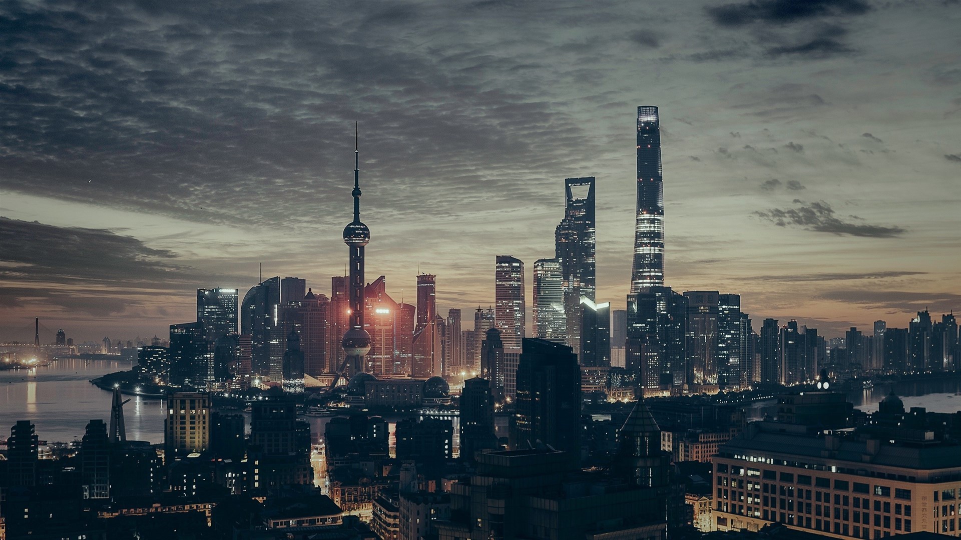 风景 城市夜景 上海 建筑