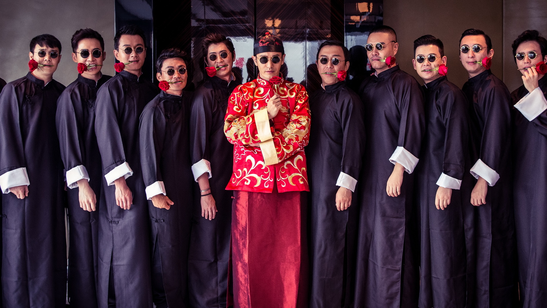 黄晓明 baby  婚礼 伴郎团