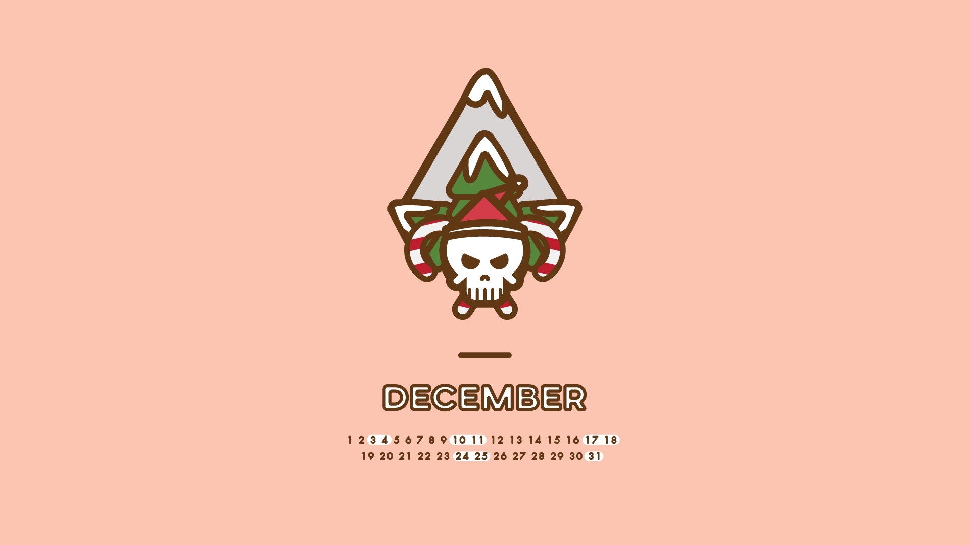 12月 圣诞节 骷髅